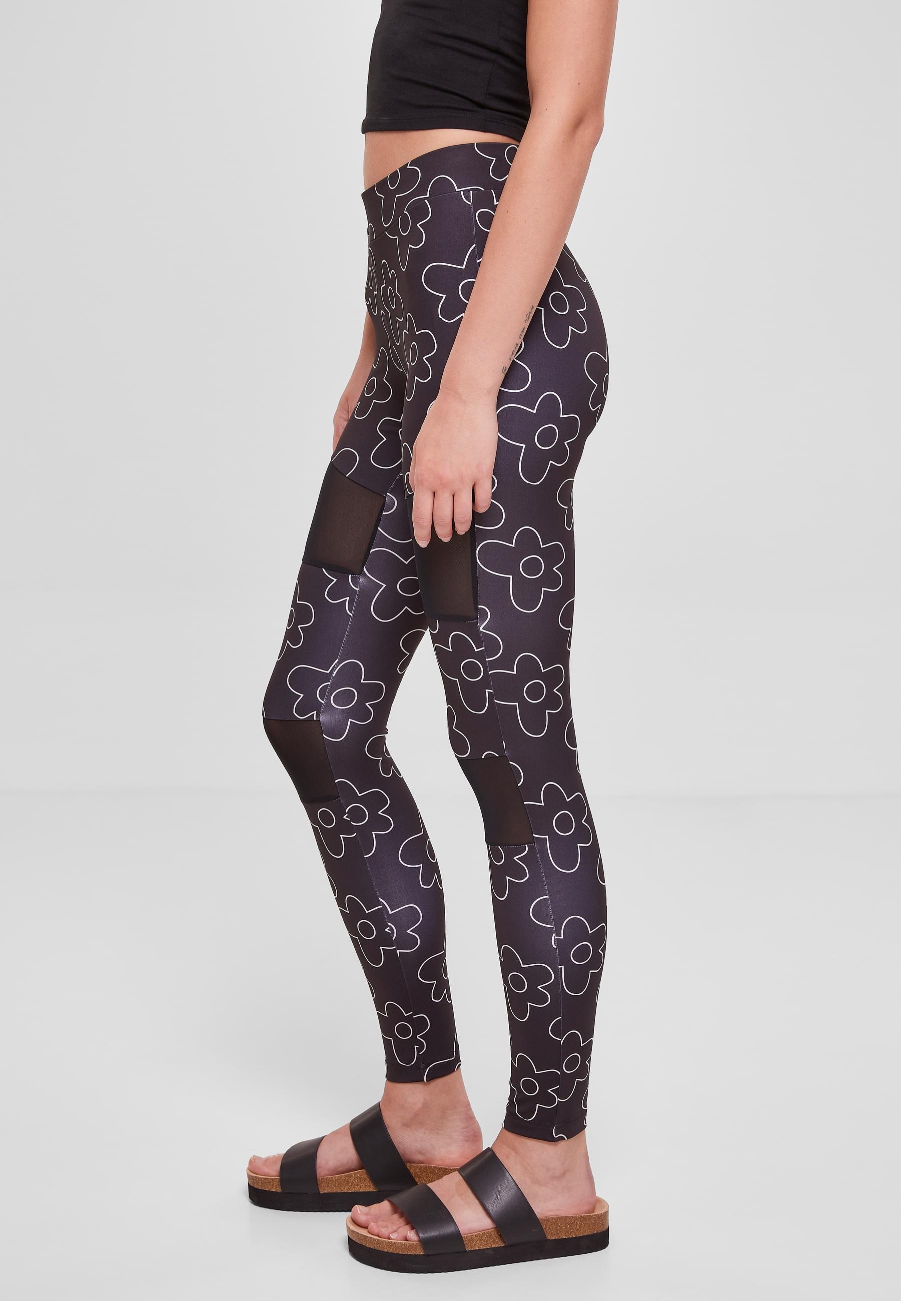 URBAN CLASSICS Leggings »Urban Classics Damen Ladies Tech Mesh AOP Leggings«, (1 tlg.)