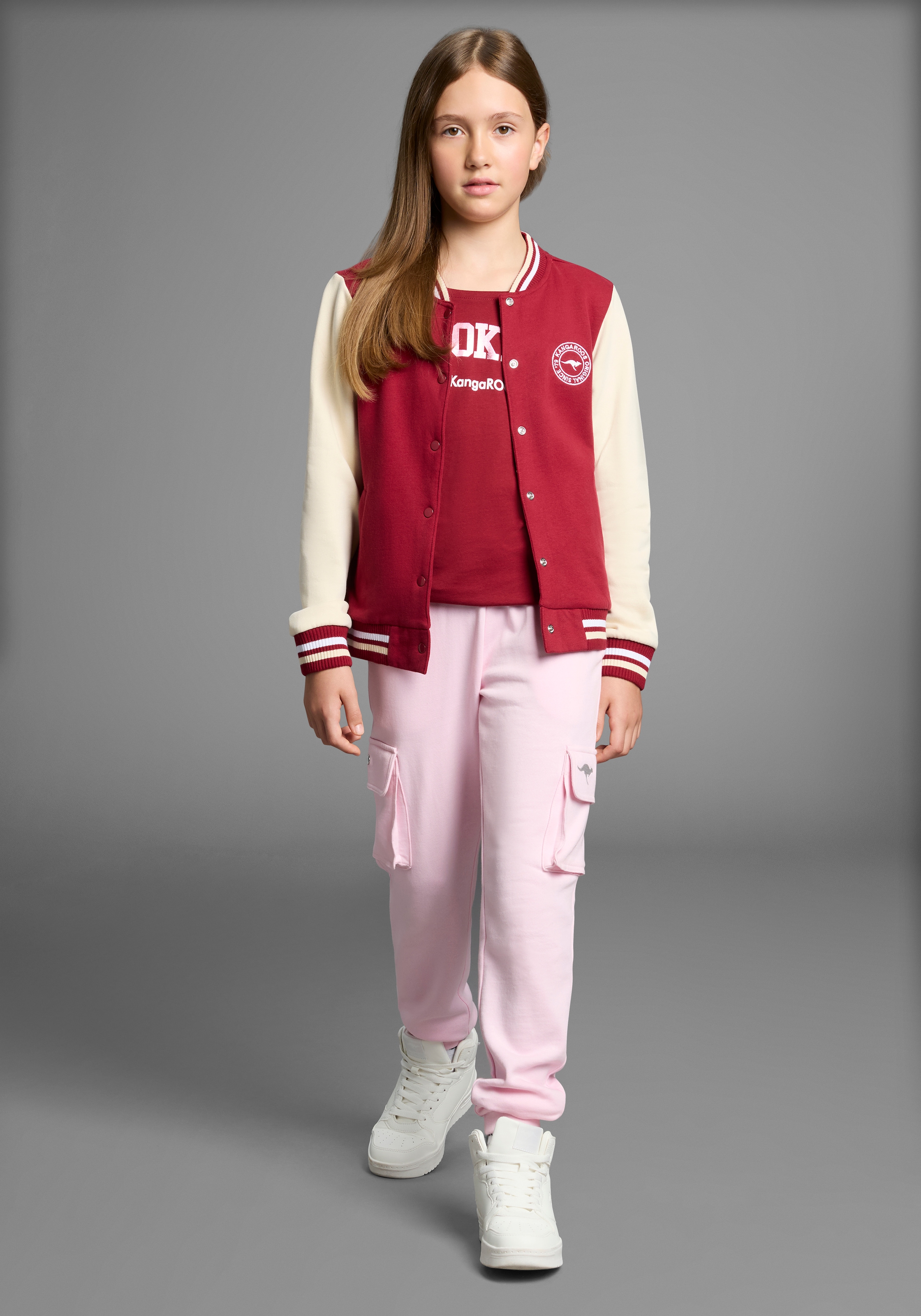 KangaROOS Sweatjacke »College-Jacke«, mit Kragen