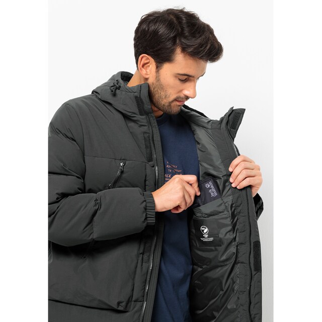 Jack Wolfskin Daunenjacke »DELLBRUECK LONG JKT«, mit Kapuze | BAUR