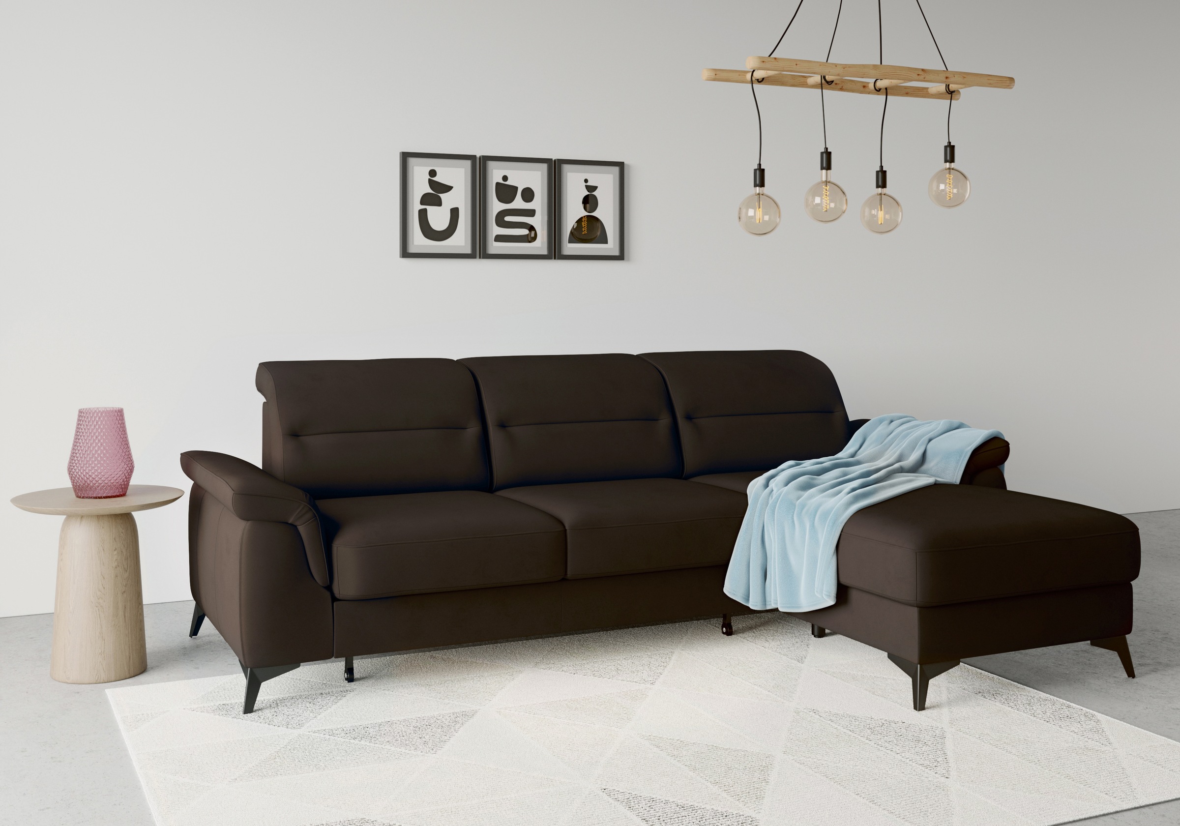 sit&more Ecksofa "Sinatra L-Form", mit Recamiere, optional mit Kopfteilvers günstig online kaufen