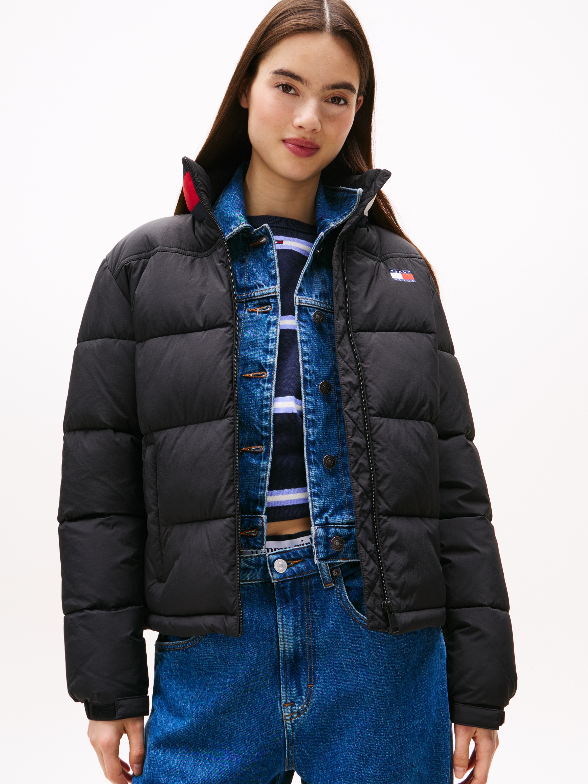 Tommy Jeans Steppjacke "TJW ESS PUFFER FLAG JACKET EXT" günstig online kaufen