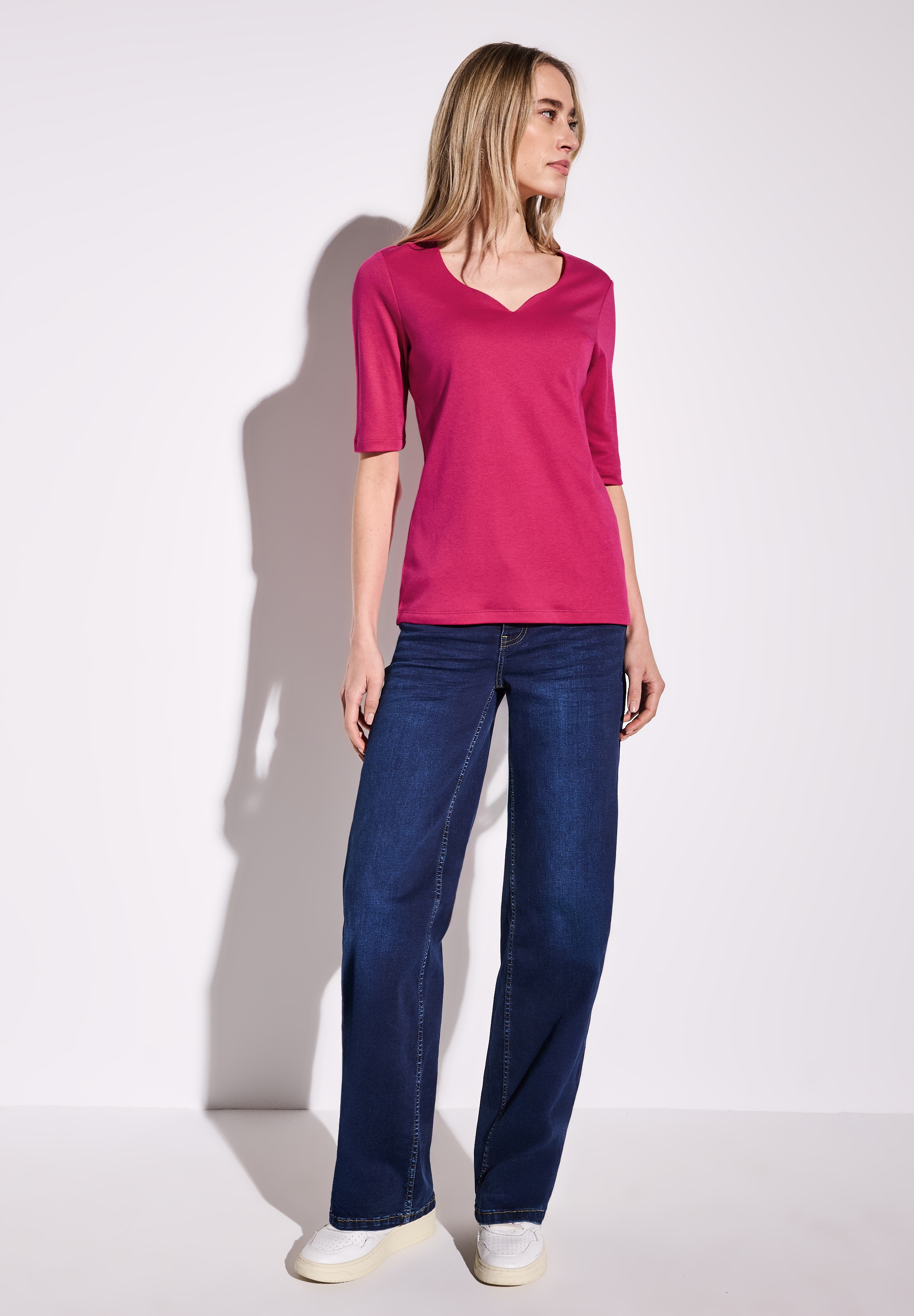 STREET ONE T-Shirt, im soften Baumwoll-Mix
