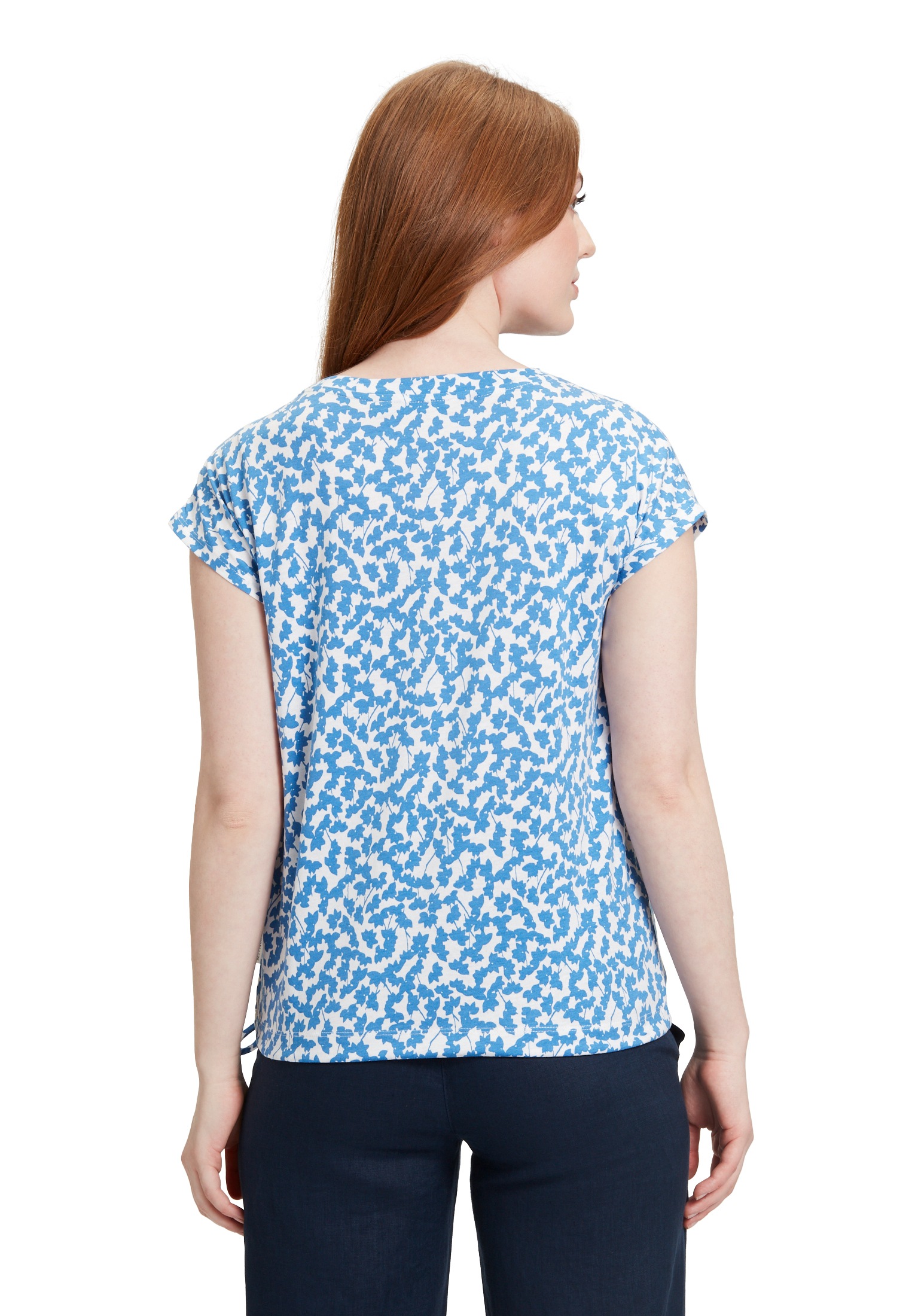 Betty&Co Kurzarmshirt »Betty & Co Damen Casual-Shirt mit Tunnelzug«, (1 tlg.), Druck