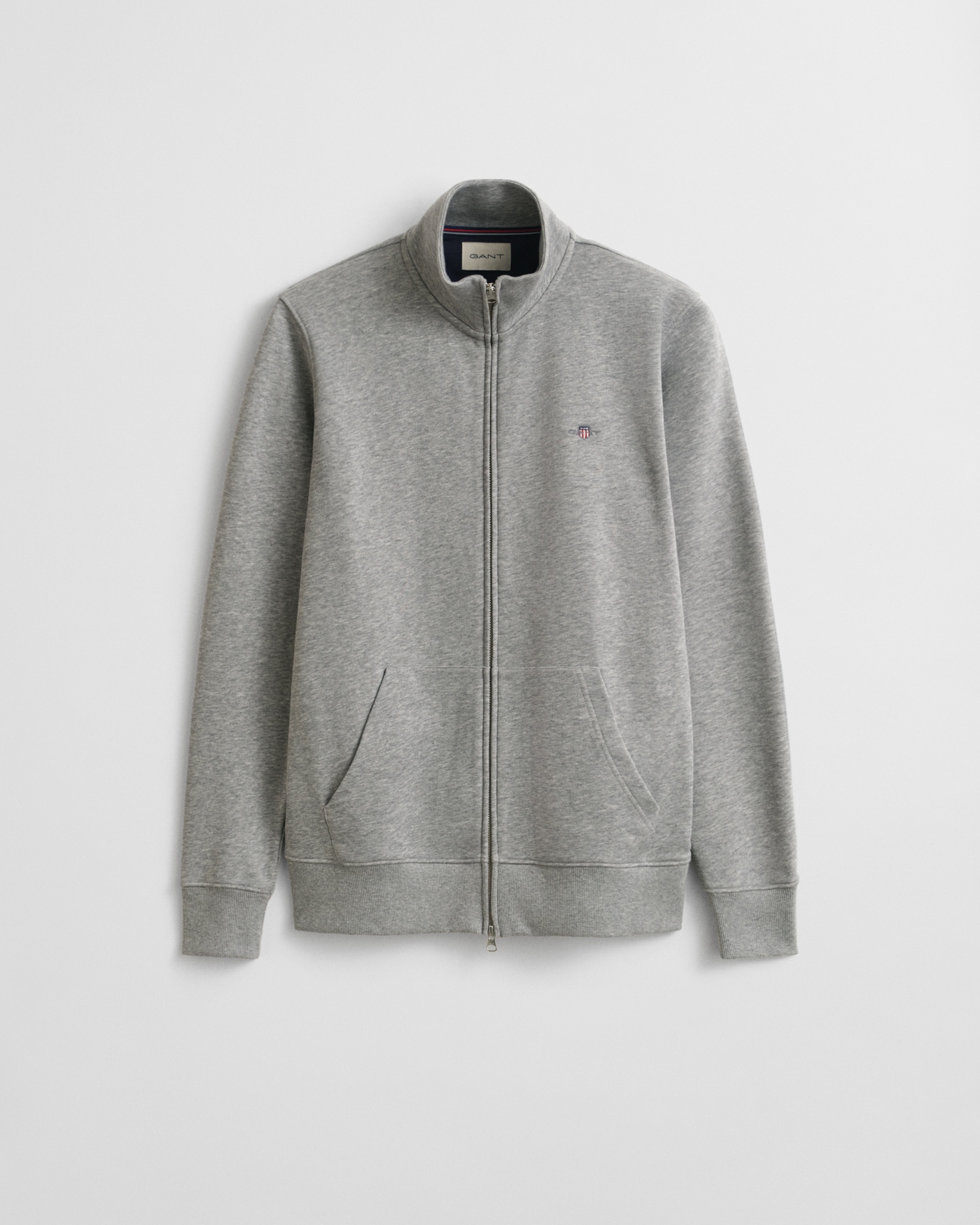 Gant Sweatjacke "REG SHIELD FULL ZIP SWEAT" mit Logostickerei auf der Brust