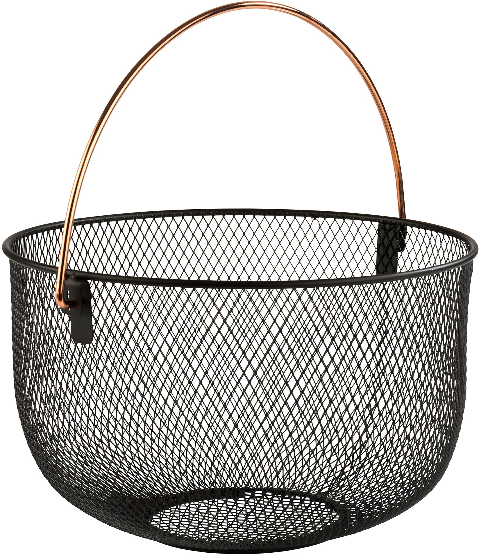 APS Brotkorb 1 Stk. tlg. (Obstkorb), Griff in Kupferoptik, Ø 30 cm günstig online kaufen