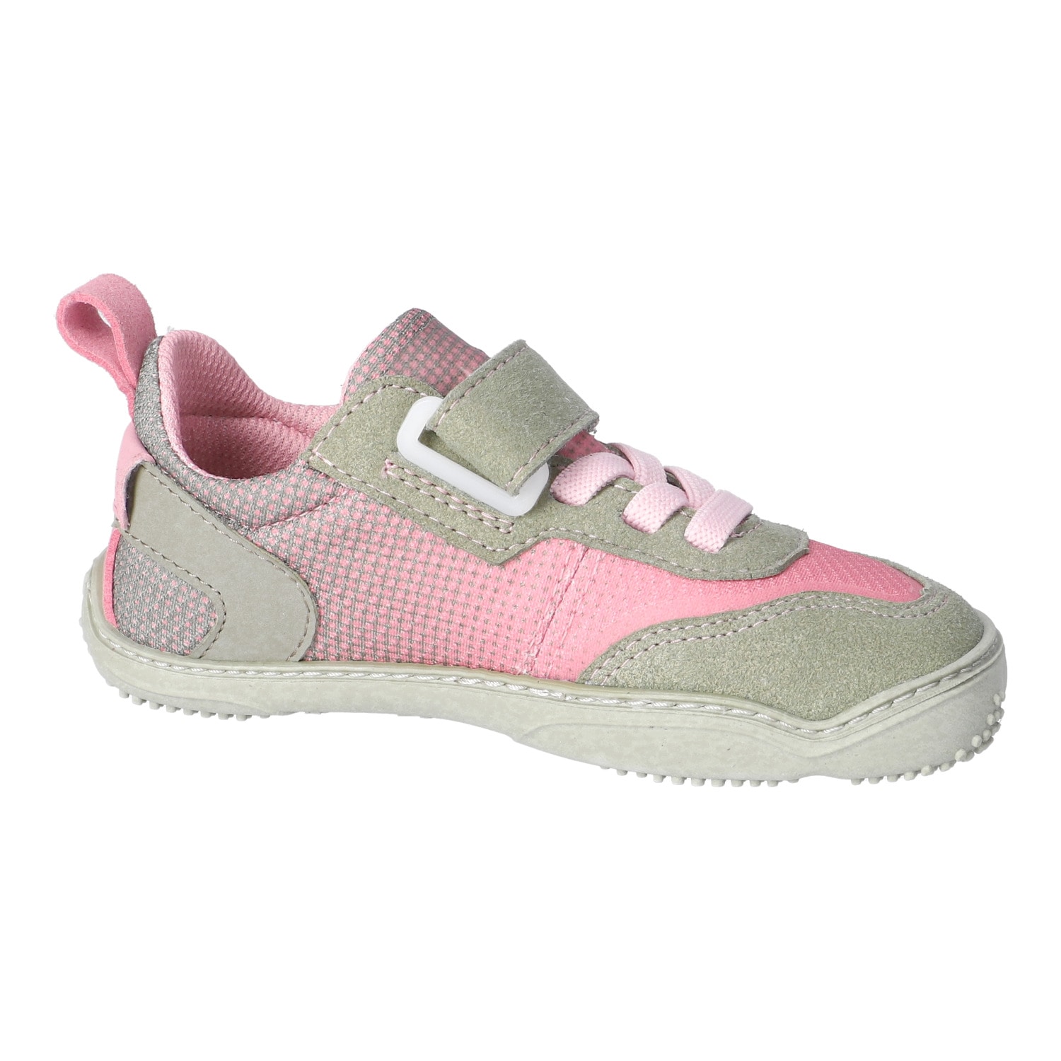 qnuffs Barfußschuh »Fichte«  Klettschuh, Sneaker, Halbschuh mit Kontrastbesätzen