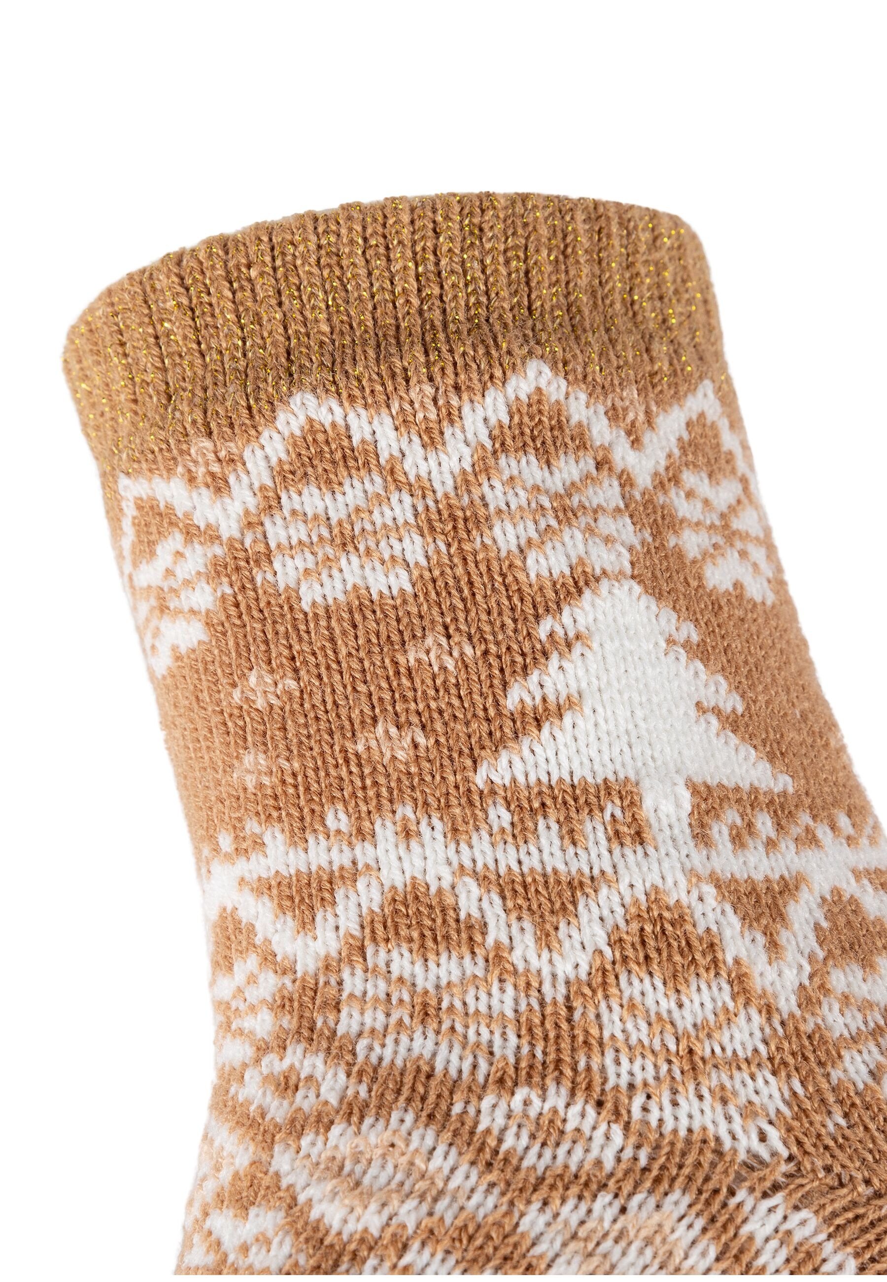 Camano Kurzsocken »Kurzsocken 2er Pack« 2er Pack Kuschelig warme Qualität für kalte Tage, Elegante Lurex-Details für feinen Glanz