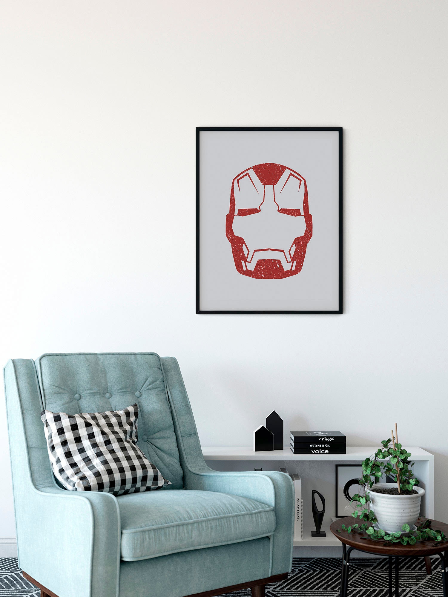 Komar Bild »Iron Man Helmet MK 43« Natur 1 Stk. tlg. Wandbild zur Dekoration im Kinderzimmer - ohne Rahmen