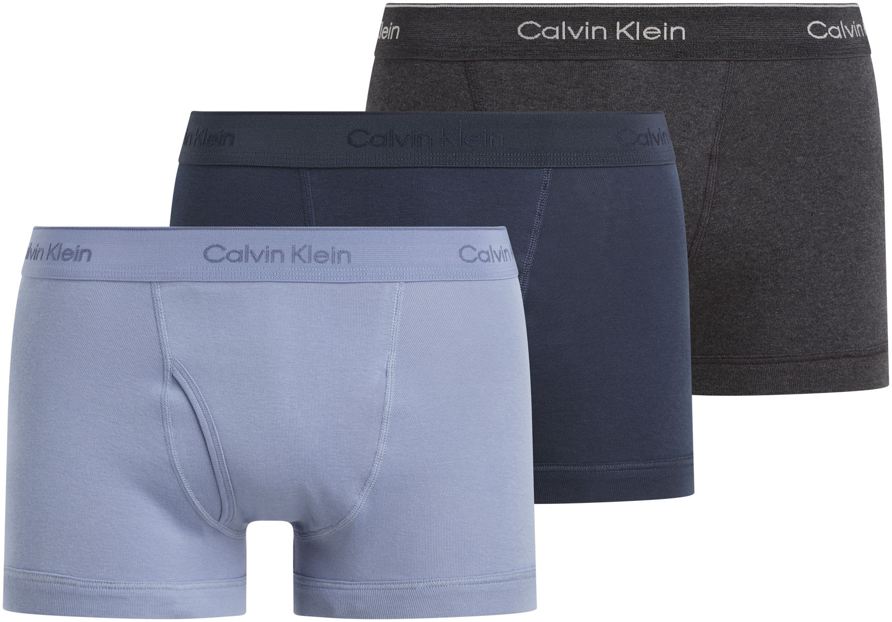 Calvin Klein Underwear Trunk "TRUNK 3PK", (Packung, 3er-Pack), mit Logo-Elastikbund (3 Stück)