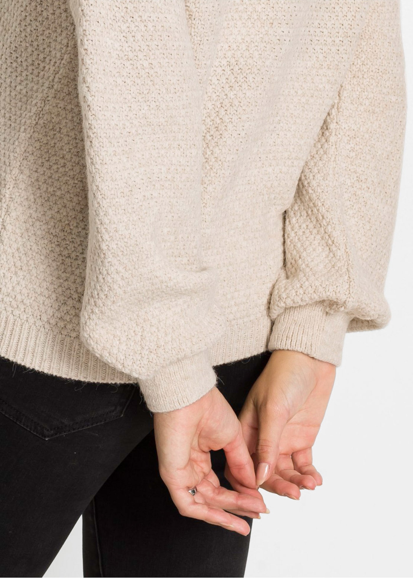 bonprix Troyer Troyer Pullover mit Ajourmuster