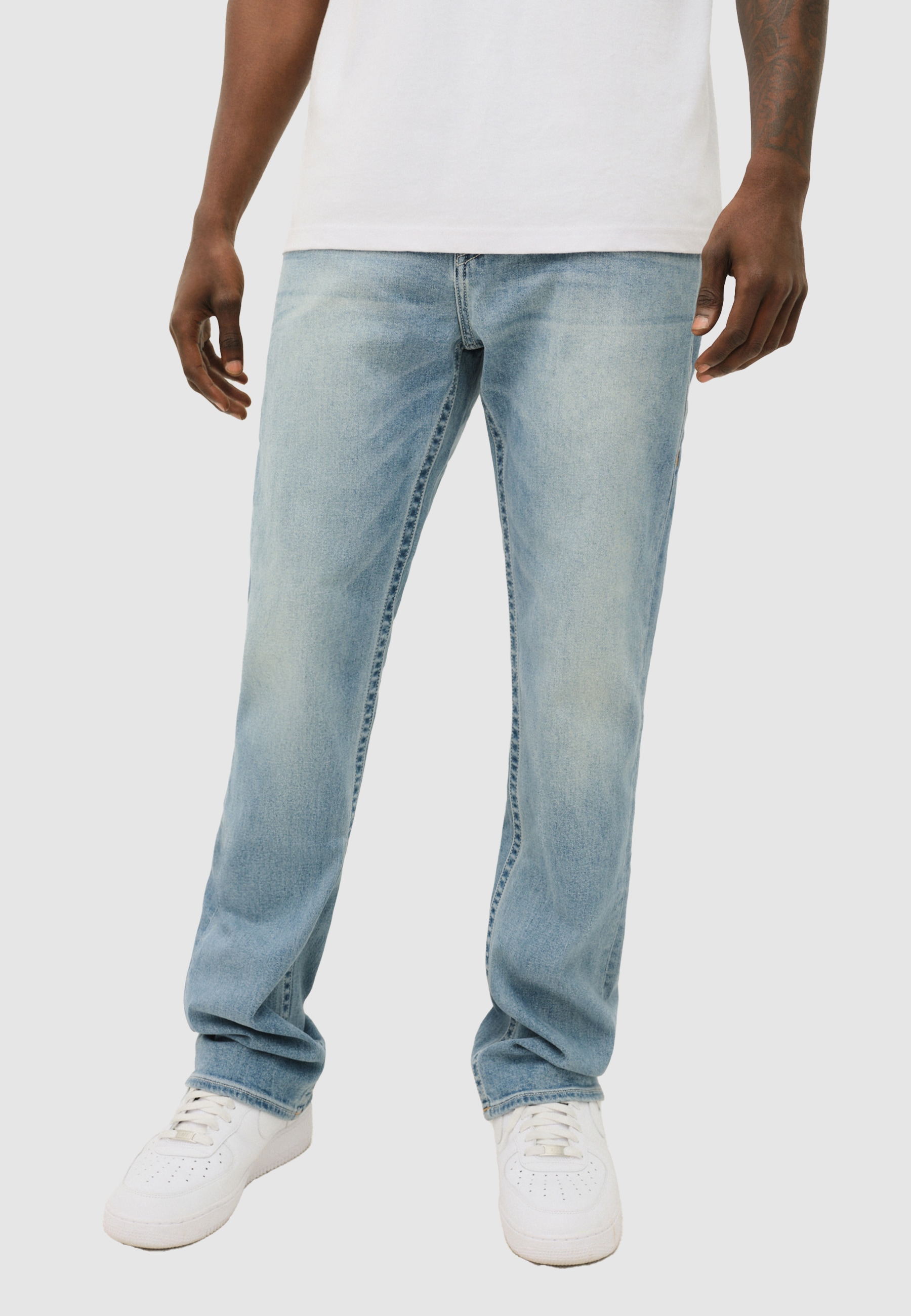 True Religion Straight-Jeans "RICKY SN FLAP" Baumwollmischung, straight fit