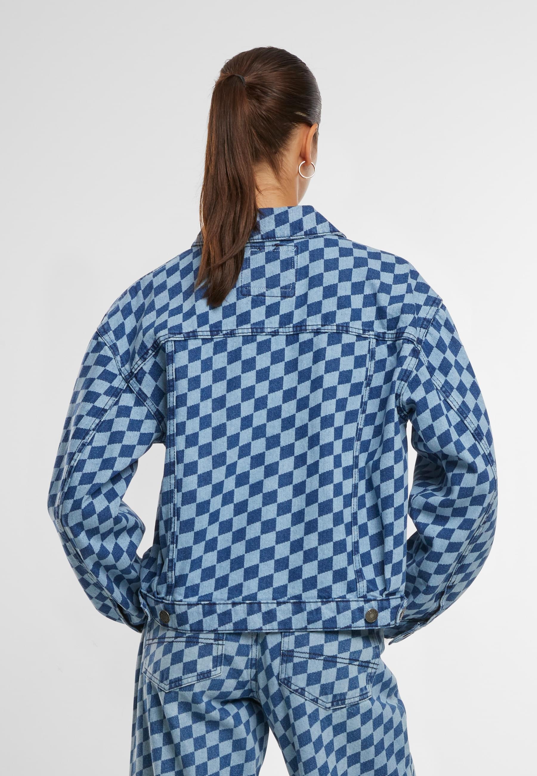 URBAN CLASSICS Jeansjacke »Urban Classics Ladies 80‘s Oversized Laser Printed Denim Jacket«, (1 St.), ohne Kapuze
