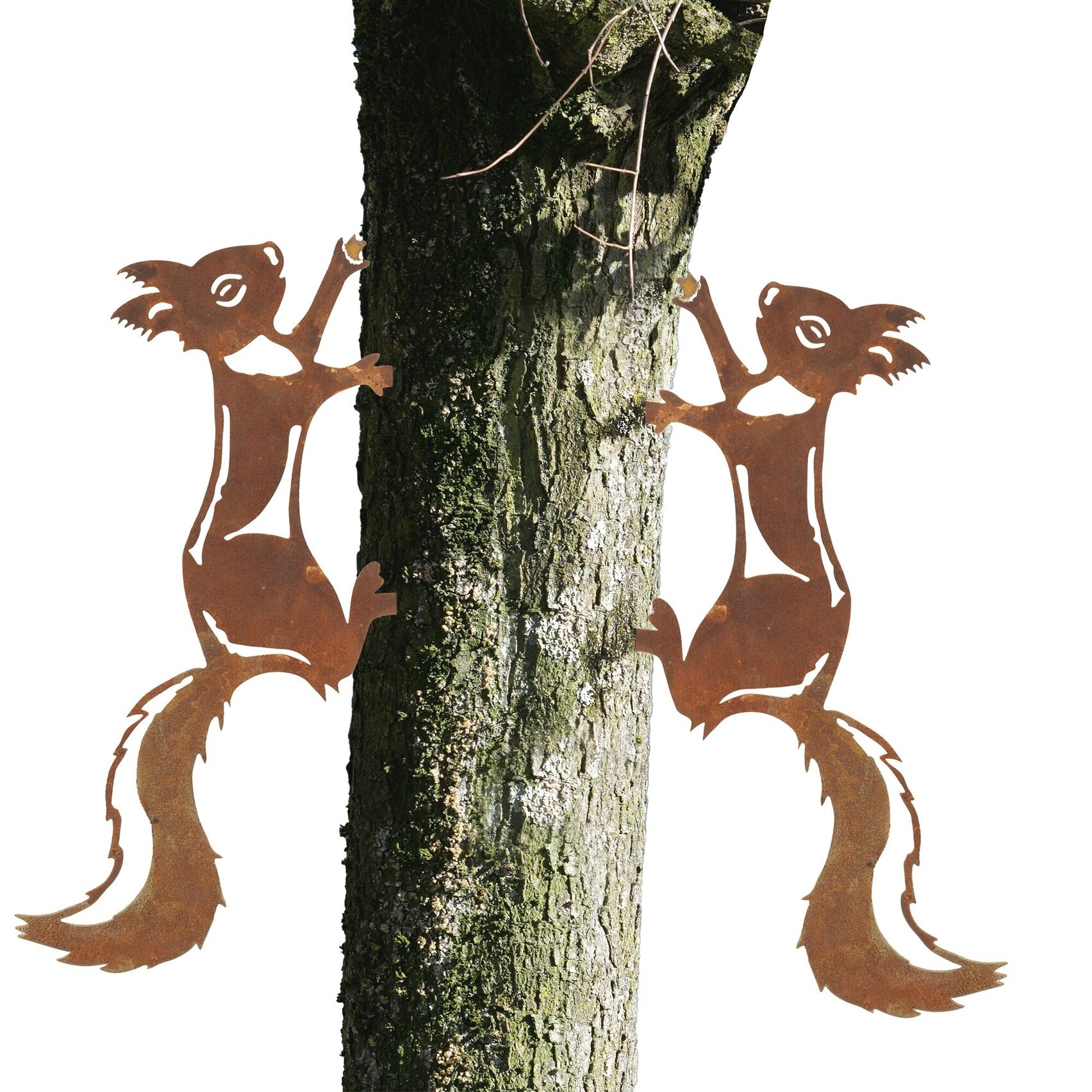 Gartenstecker MAXIMEX "Eichhörnchen", terracotta, B:24cm L:36cm, Metall, Gartenstecker, Gartendekoration, wetterbeständig, Edelrost-Effekt mit feiner Patina 2