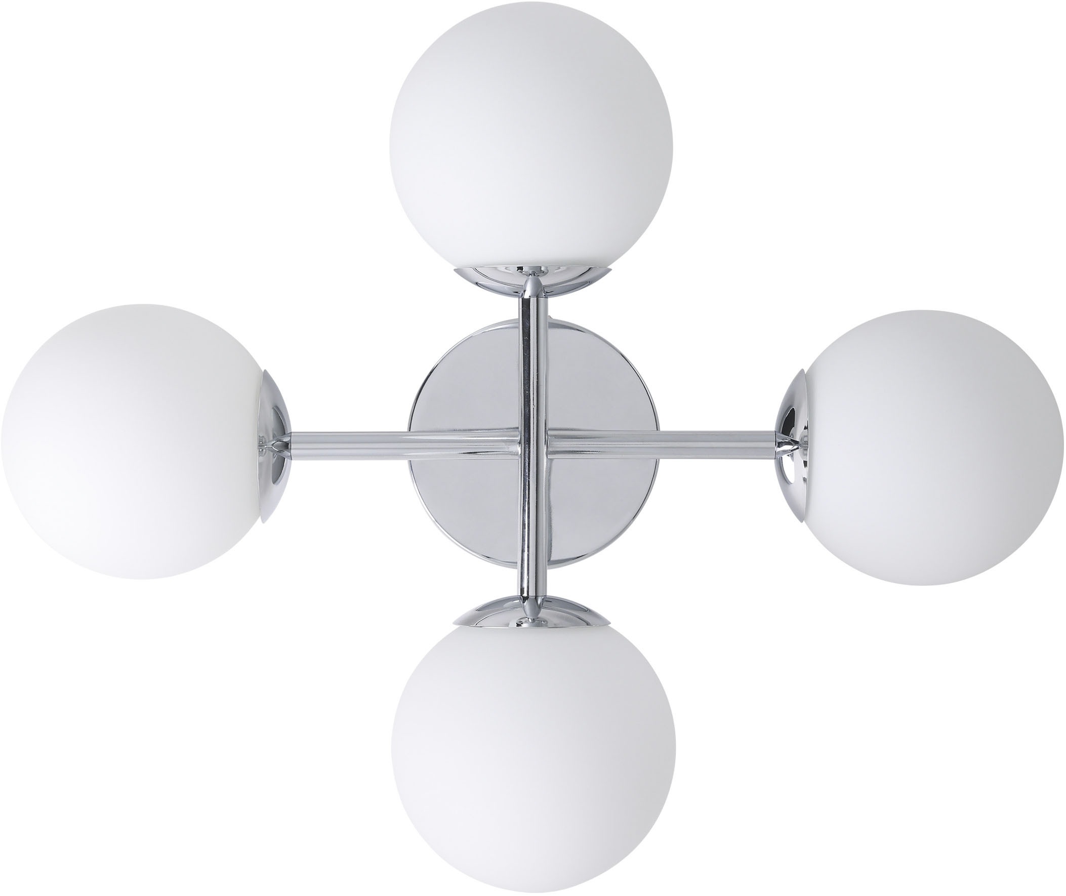 EGLO LED Deckenleuchte »CASTROVIDO Deckenlampe - Stahl - G9 - 4X4,2W - IP44« G9 1 Stk. Wohzimmerlampe, Esszimmerlampe, Flur, Schlafzimmer,L47,5xB38,5xH19,5cm