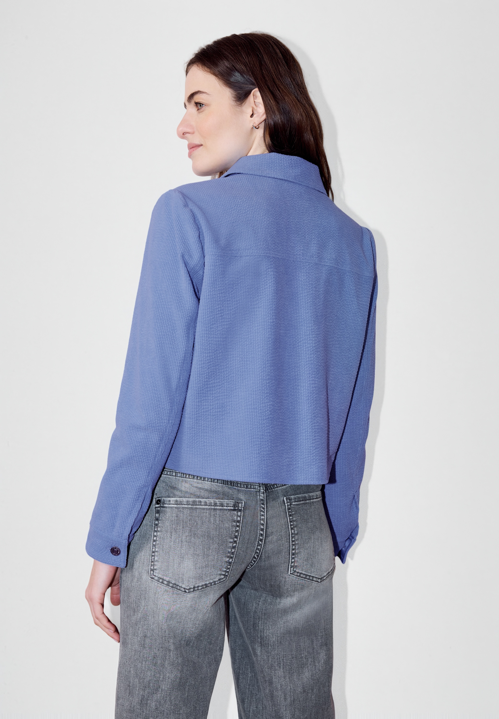 STREET ONE STUDIO Kurzjacke ohne Kapuze in Cord-Optik