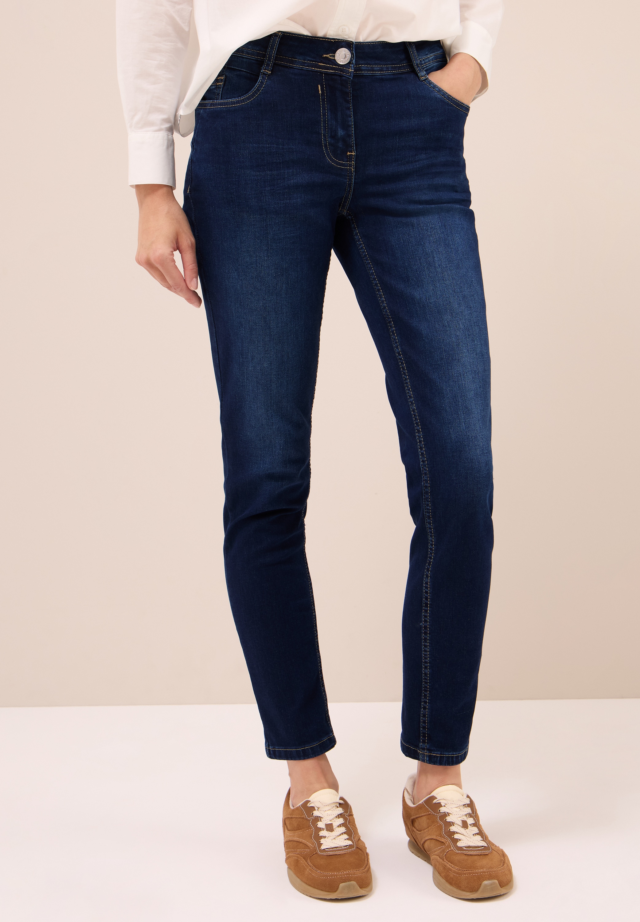 Cecil Slim-fit-Jeans, Middle Waist