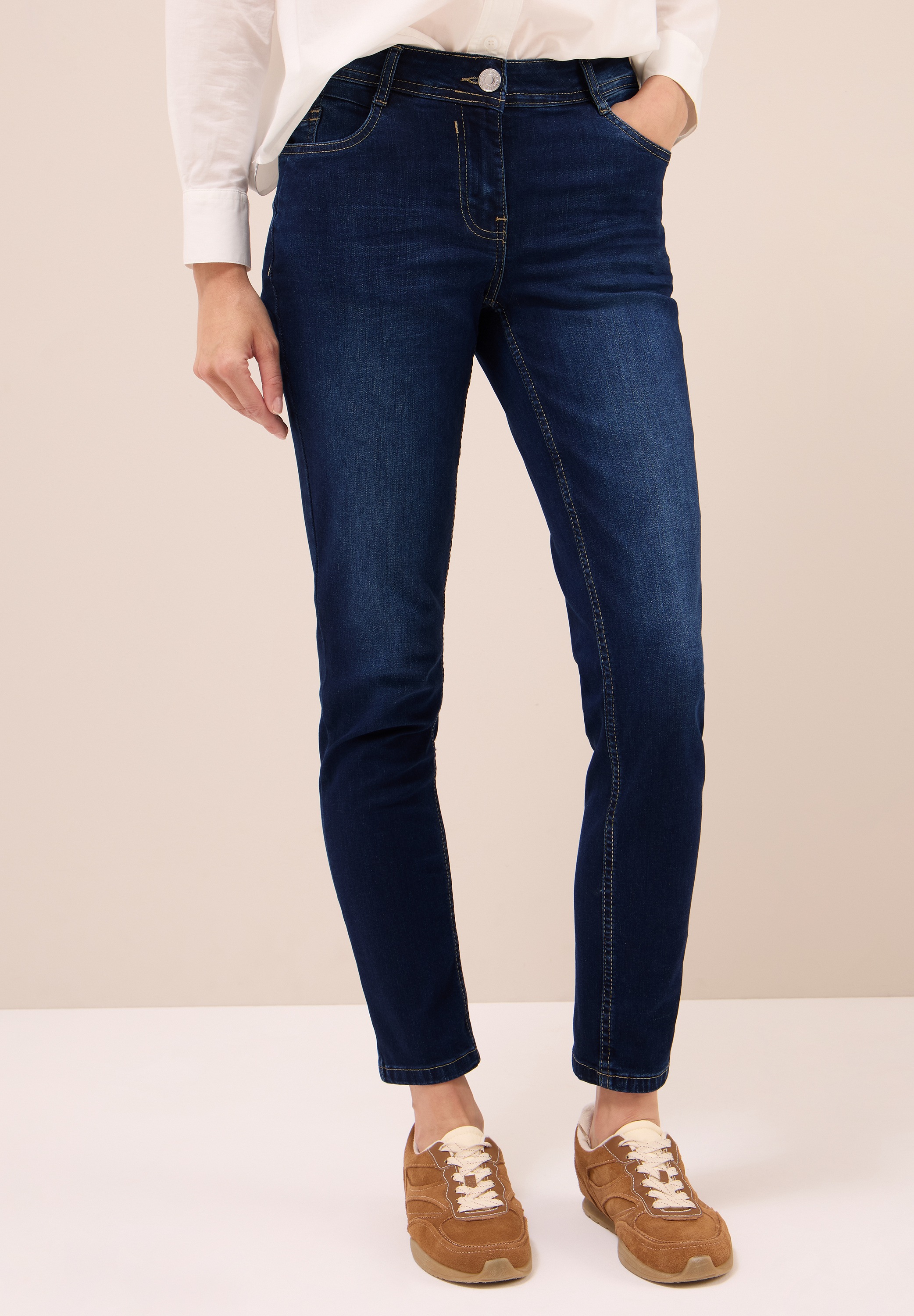 Cecil Slim-fit-Jeans, Middle Waist günstig online kaufen