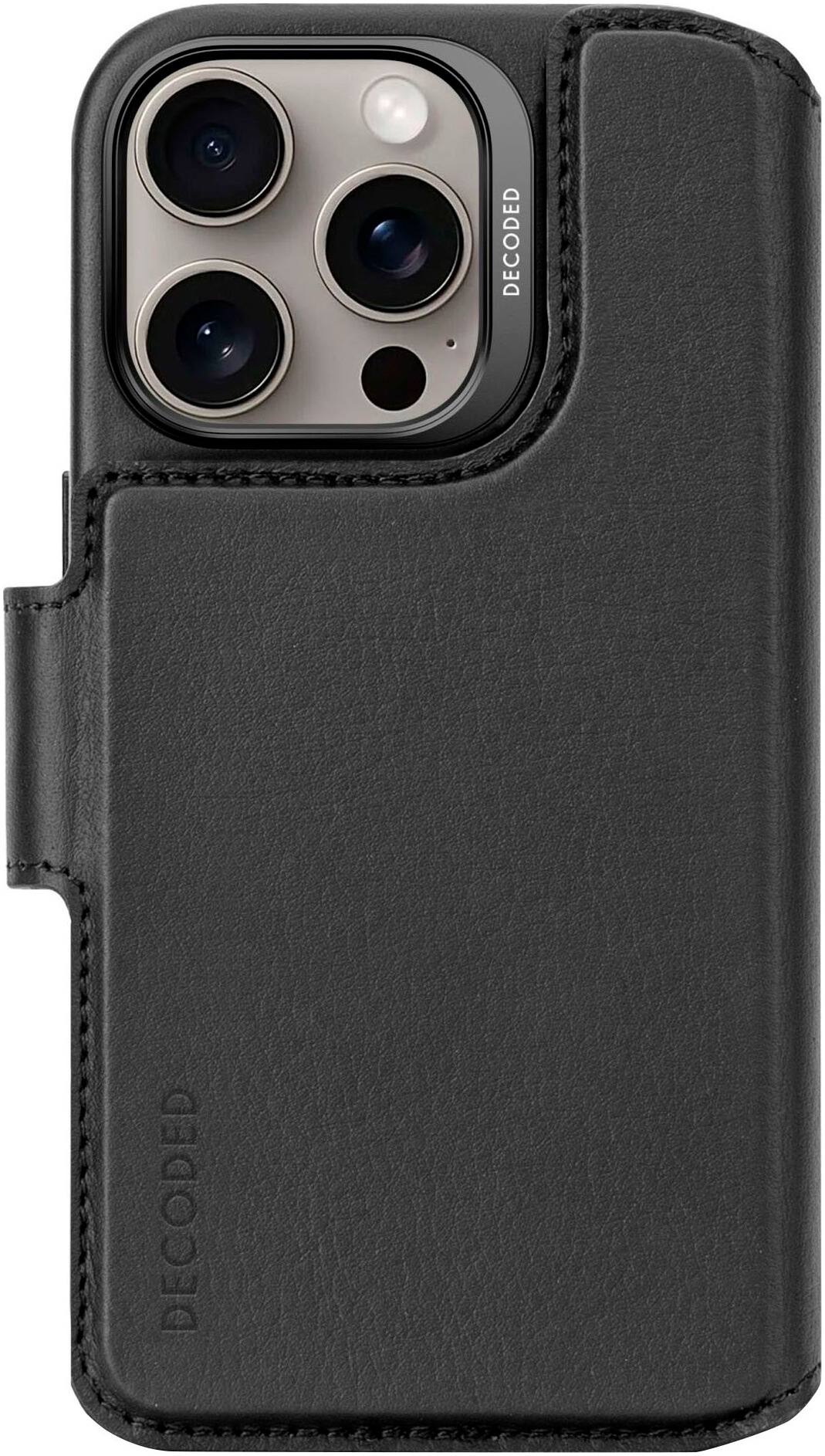 DECODED Smartphone-Hülle »Leather Detachable Wallet iPhone 16 Pro«, Smartphones