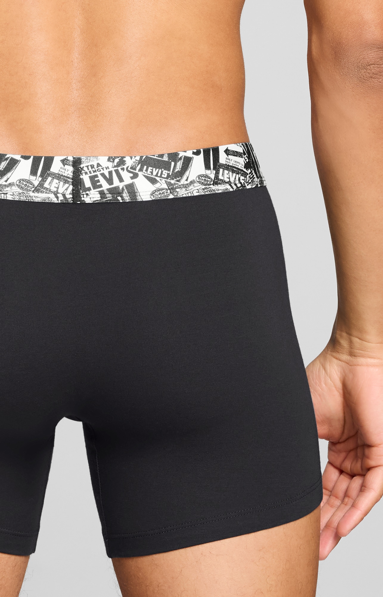 Levi's® Boxershorts »LEVIS MEN NEWSPAPER WB BOXER BRIEF 2P« 2er Pack,  ohne Eingriff, Cotton-Stretch