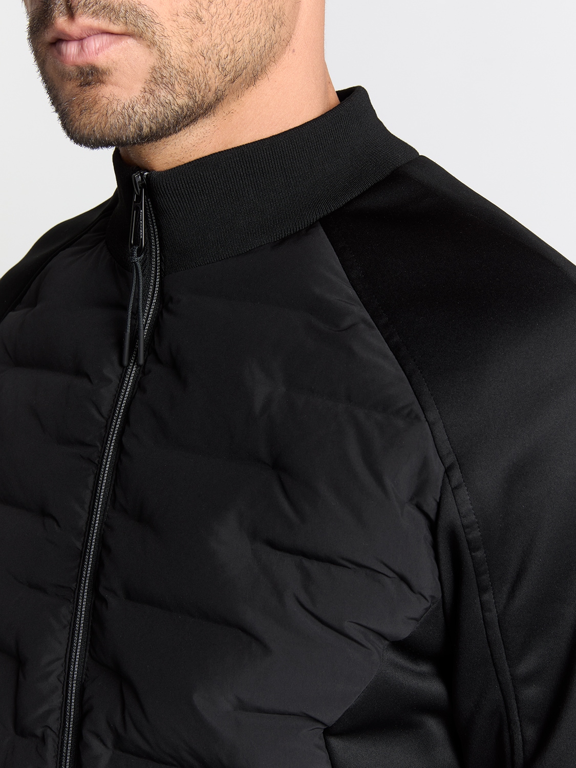 NO EXCESS Steppjacke »No Excess Allwetterjacke Jacket Short Fit Sealed Knitted Mix«