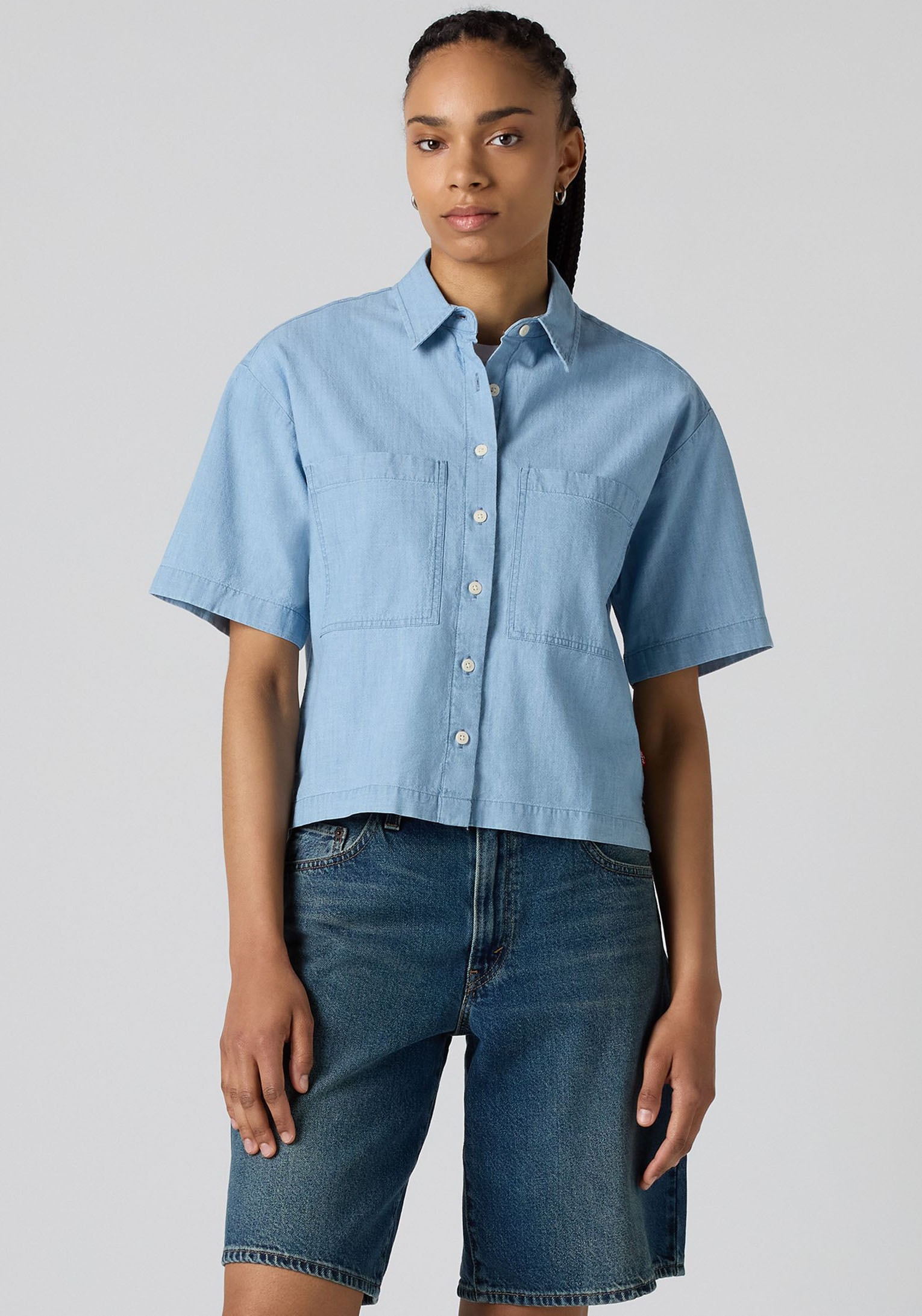 Levis Hemdbluse "HARLIE SS CROPPED SHIRT" mit Taschen günstig online kaufen