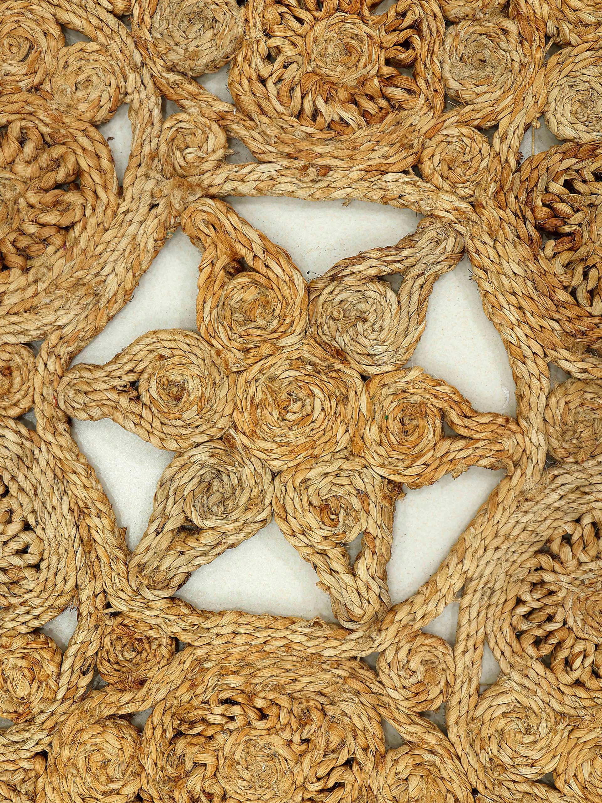 carpetfine Sisalteppich »Juteteppich Paul«, rechteckig, natürliches Pflanzenmaterial von Hand gewebt, Boho Style