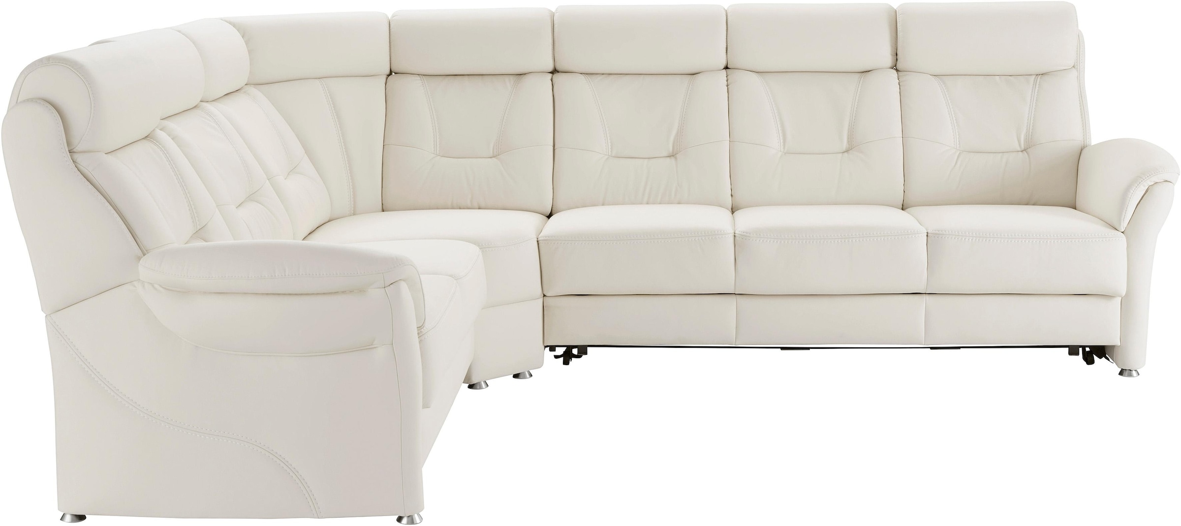Places of Style Ecksofa »Sardinien L-Form«, mit Kopfteilverstellung, wahlweise mit Bettfunktion