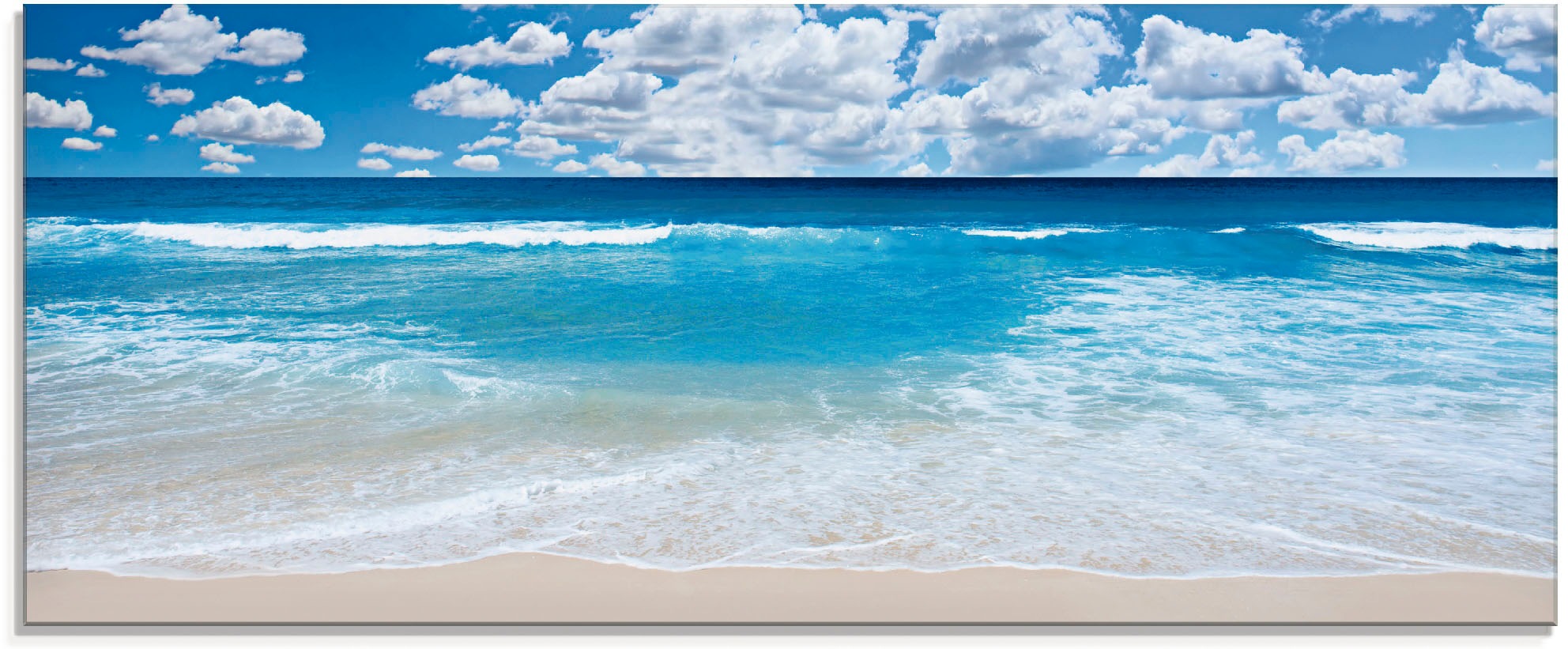 Artland Glasbild "Großartige Strandlandschaft" Strand 1 Stk. tlg. in verschiedenen Größen
