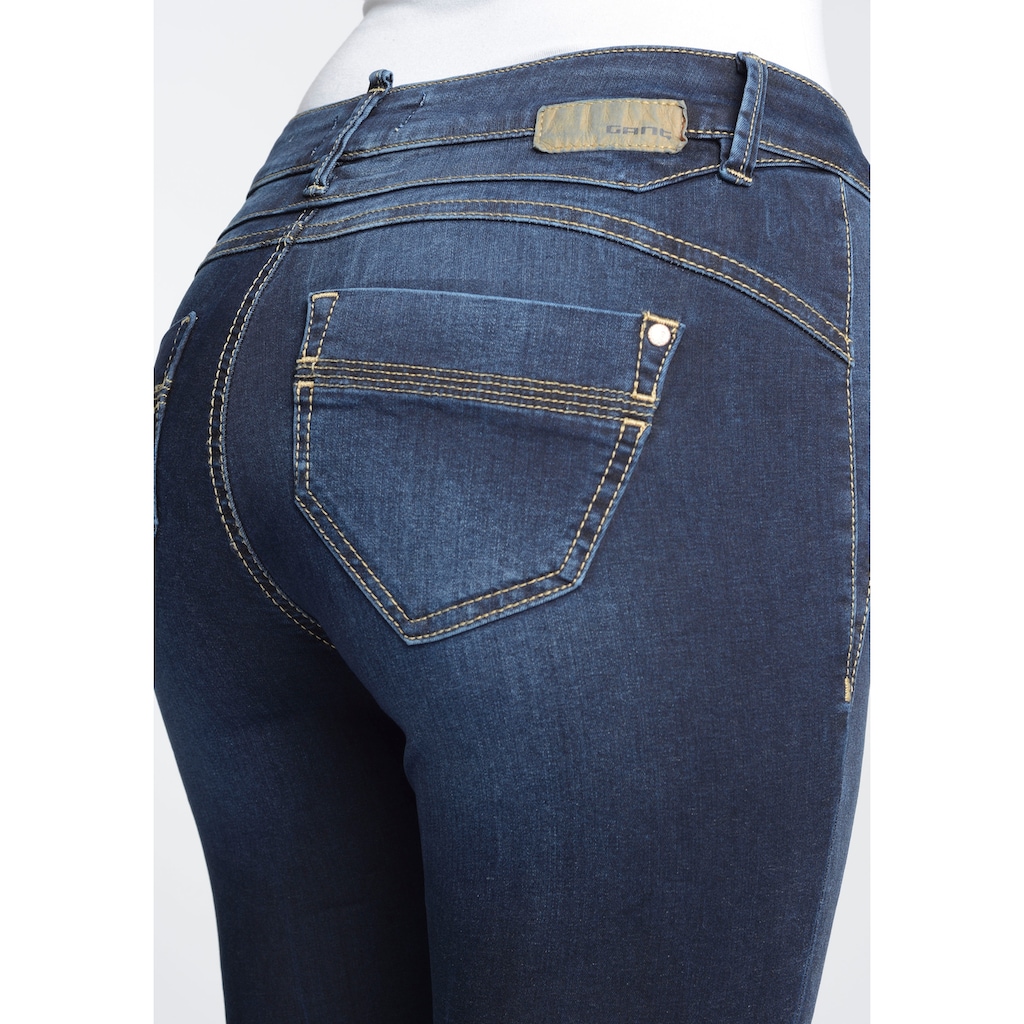 GANG Skinny-fit-Jeans »94Nele«, mit gekreuzten Gürtelschlaufen links vorne