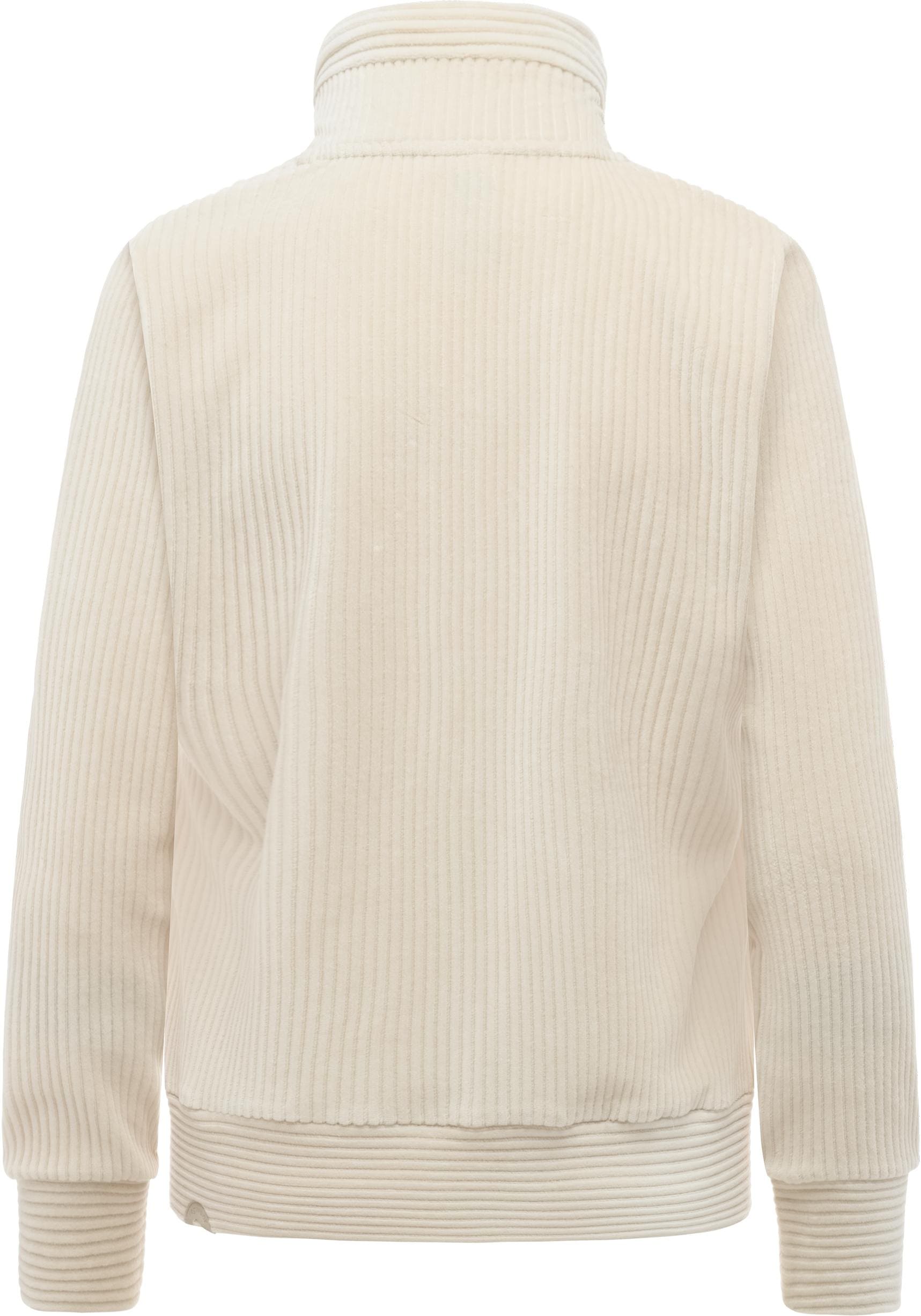 Ragwear Sweatjacke »Ronette Cordy« Zip-Jacke aus weichem Kord und hohem Kragen