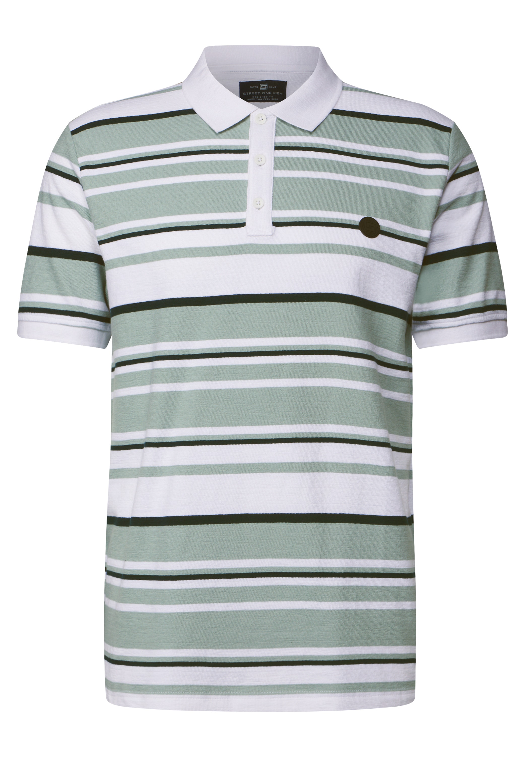 STREET ONE MEN Poloshirt, aus reiner Baumwolle