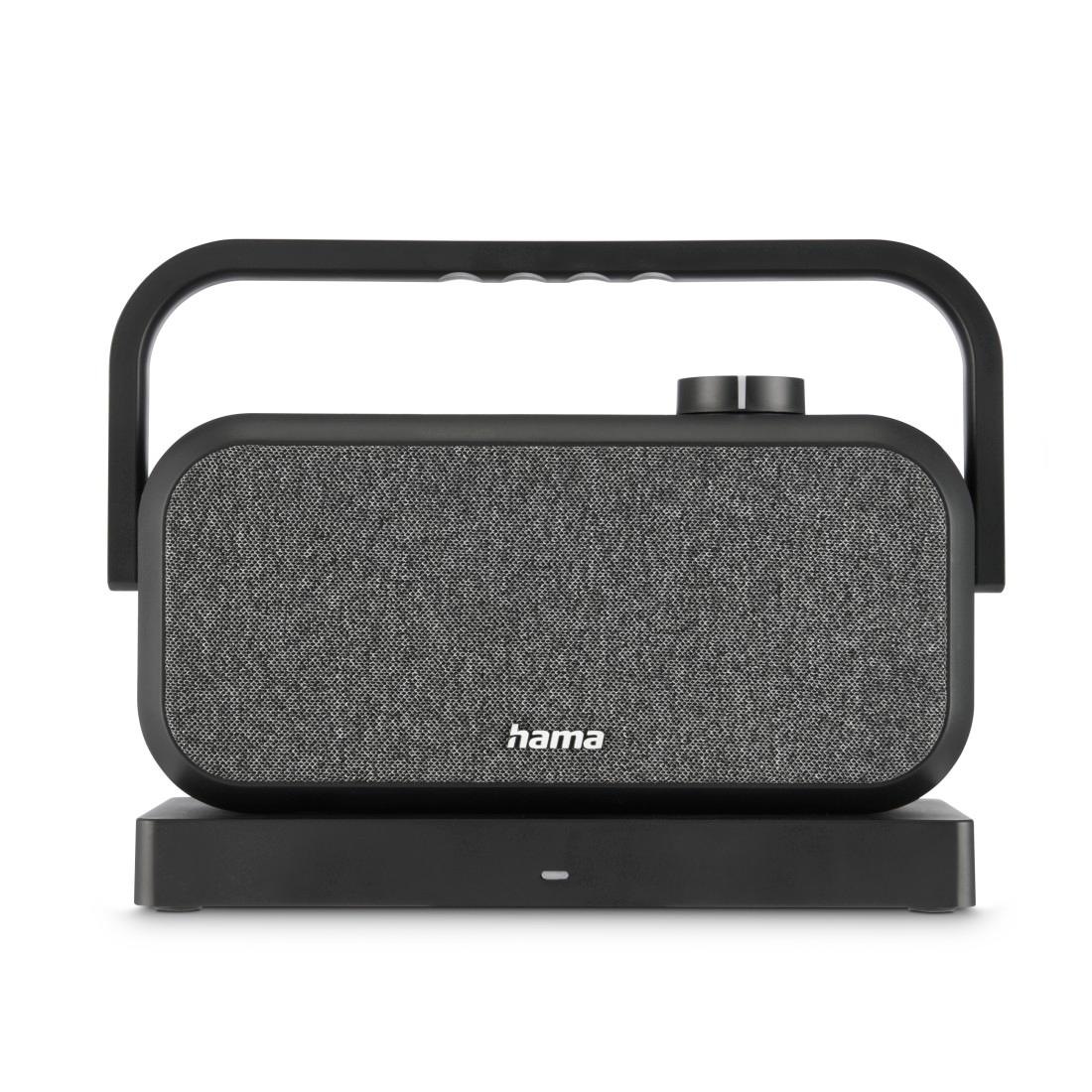 HAMA Lautsprecher "Kabelloser TV-Lautsprecher (Funklautsprecher 2,4GHz, Voice-Mode, 2x5W)", B:22cm H:18cm T:8cmschwarz, Lautsprecher, Bluetooth