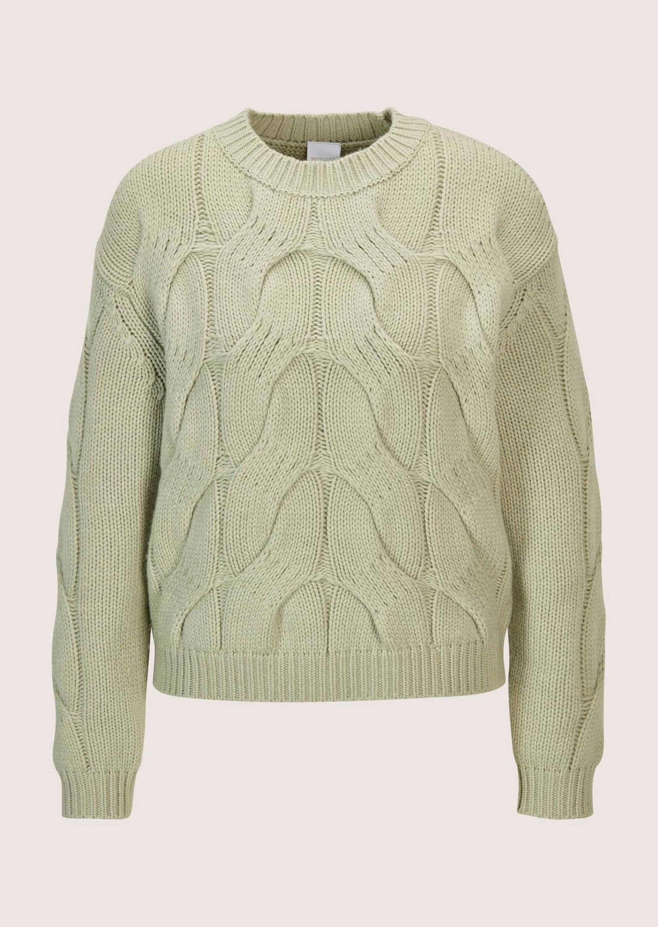 MADELEINE Longpullover "Strickpullover Moderner Wollpullover mit Zopfmuster günstig online kaufen