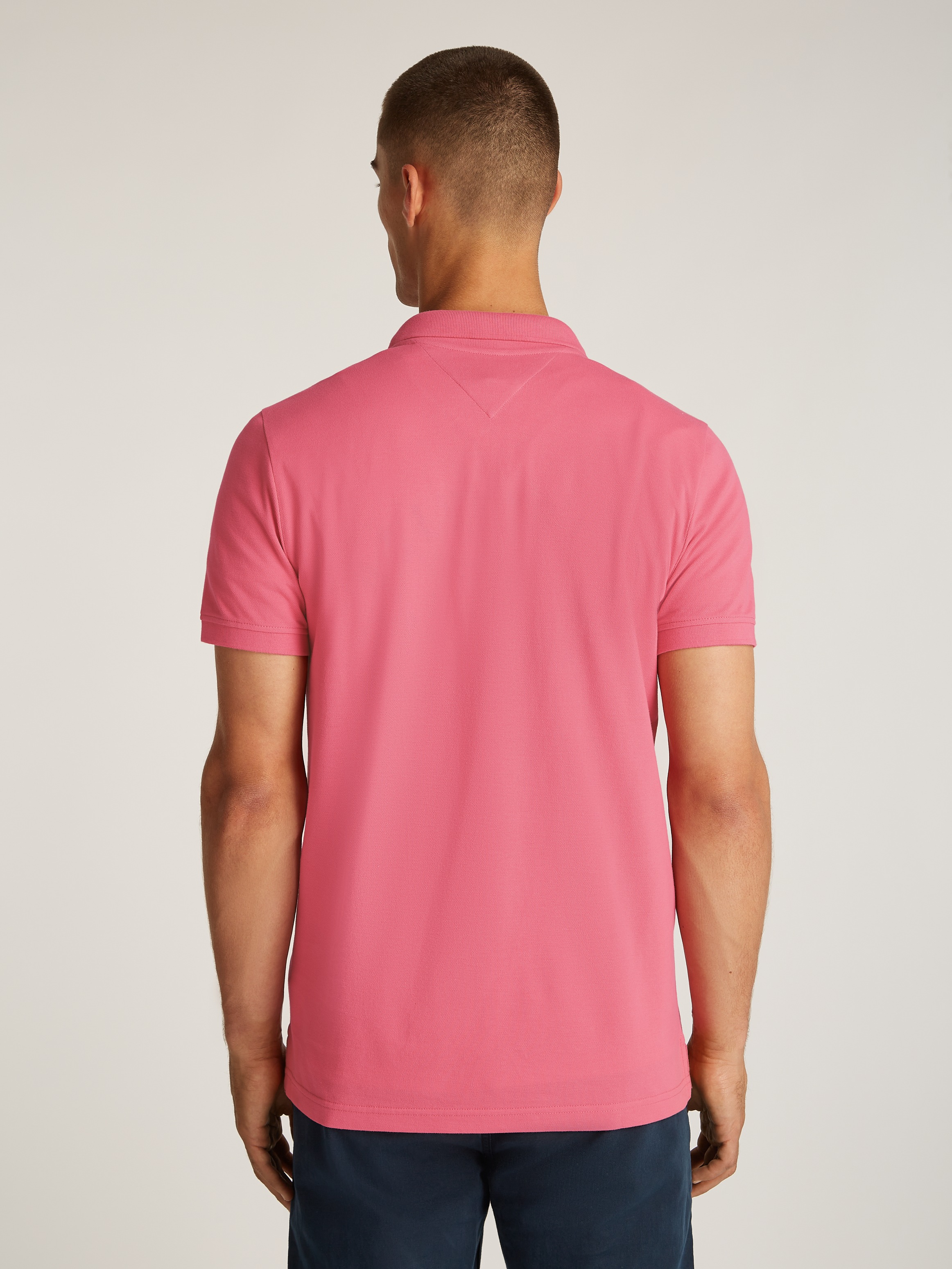 Tommy Jeans "TJM SLIM PLACKET POLO" Piqué mit Polokragen günstig online kaufen