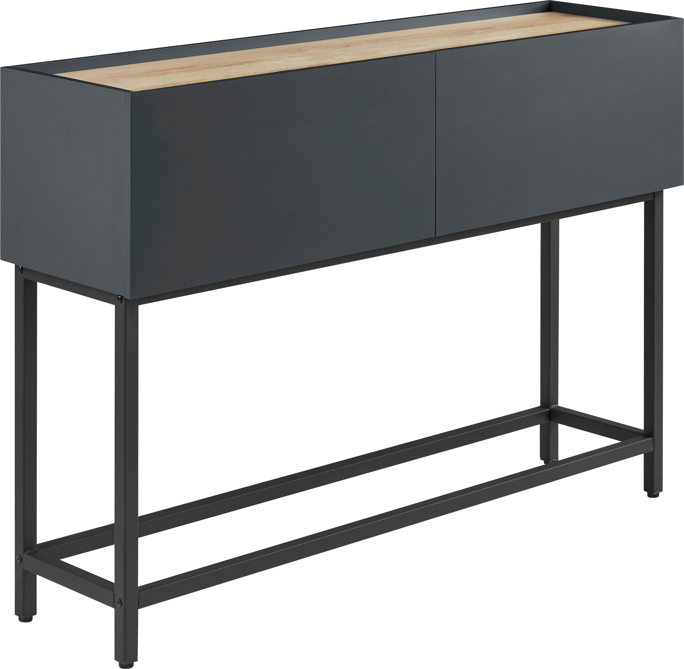 OTTO home Konsolentisch "Azly" pflegeleichte Melaminoberfläche, Metallgeste günstig online kaufen