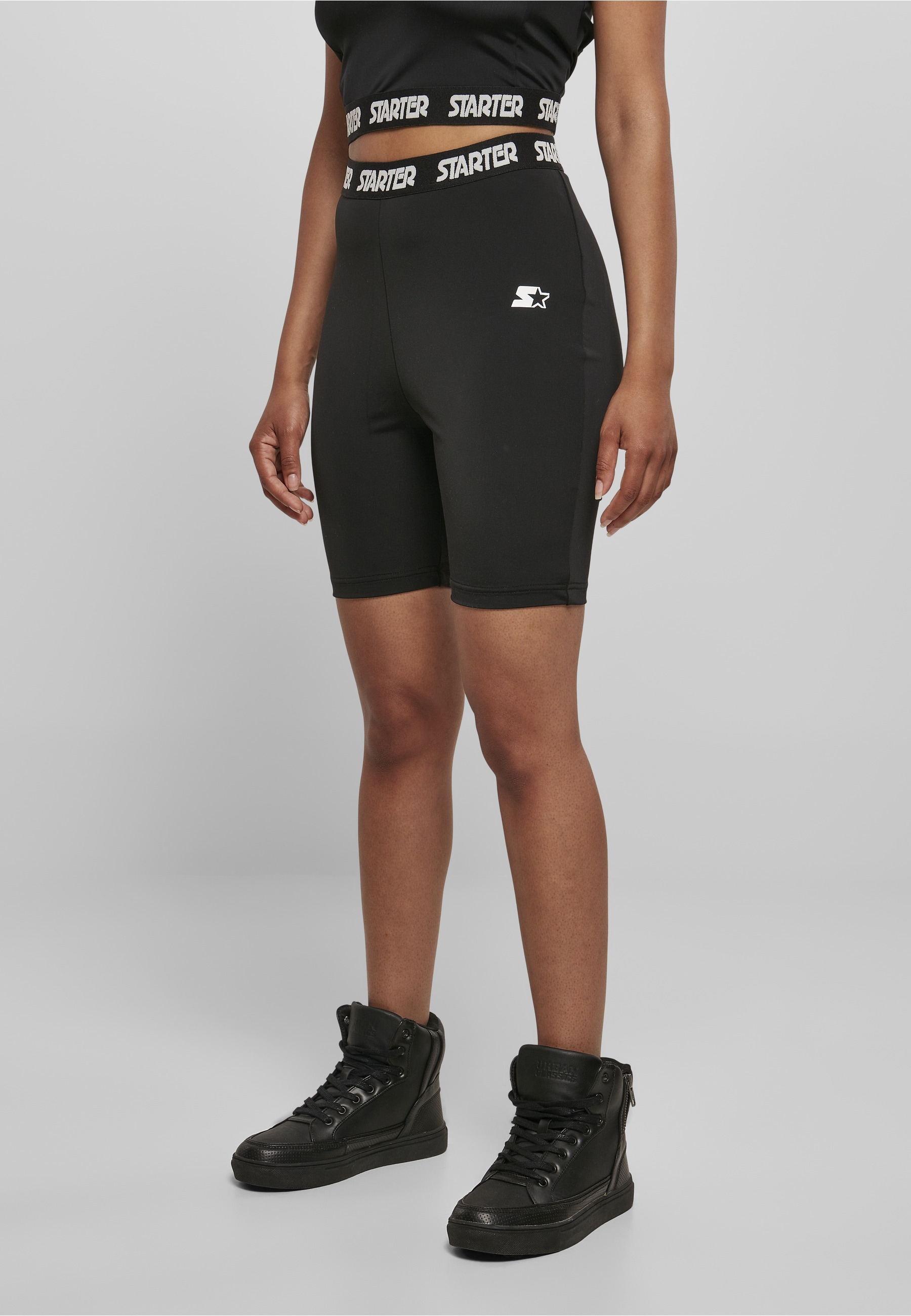 Starter Black Label Shorts »Starter Black Label Damen Ladies Starter Logo Tape Cycle Shorts«