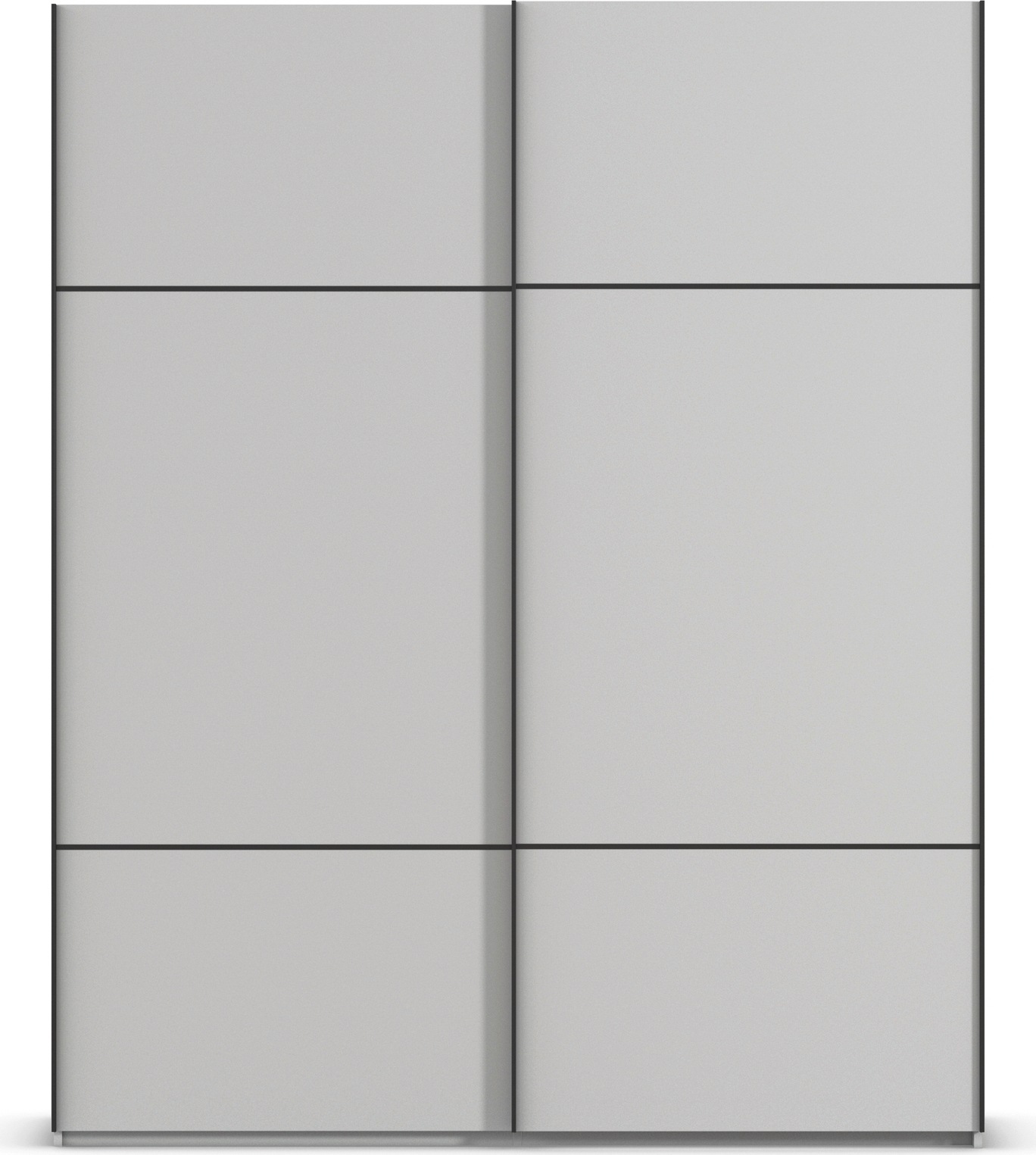 rauch Schwebetürenschrank »Kleiderschrank Schrank Garderobe Schlafzimmerschrank SCALE-TRIO« edle dreigeteilte Front, 2 Zierleisten in Griff-Farbe MADE IN GERMANY