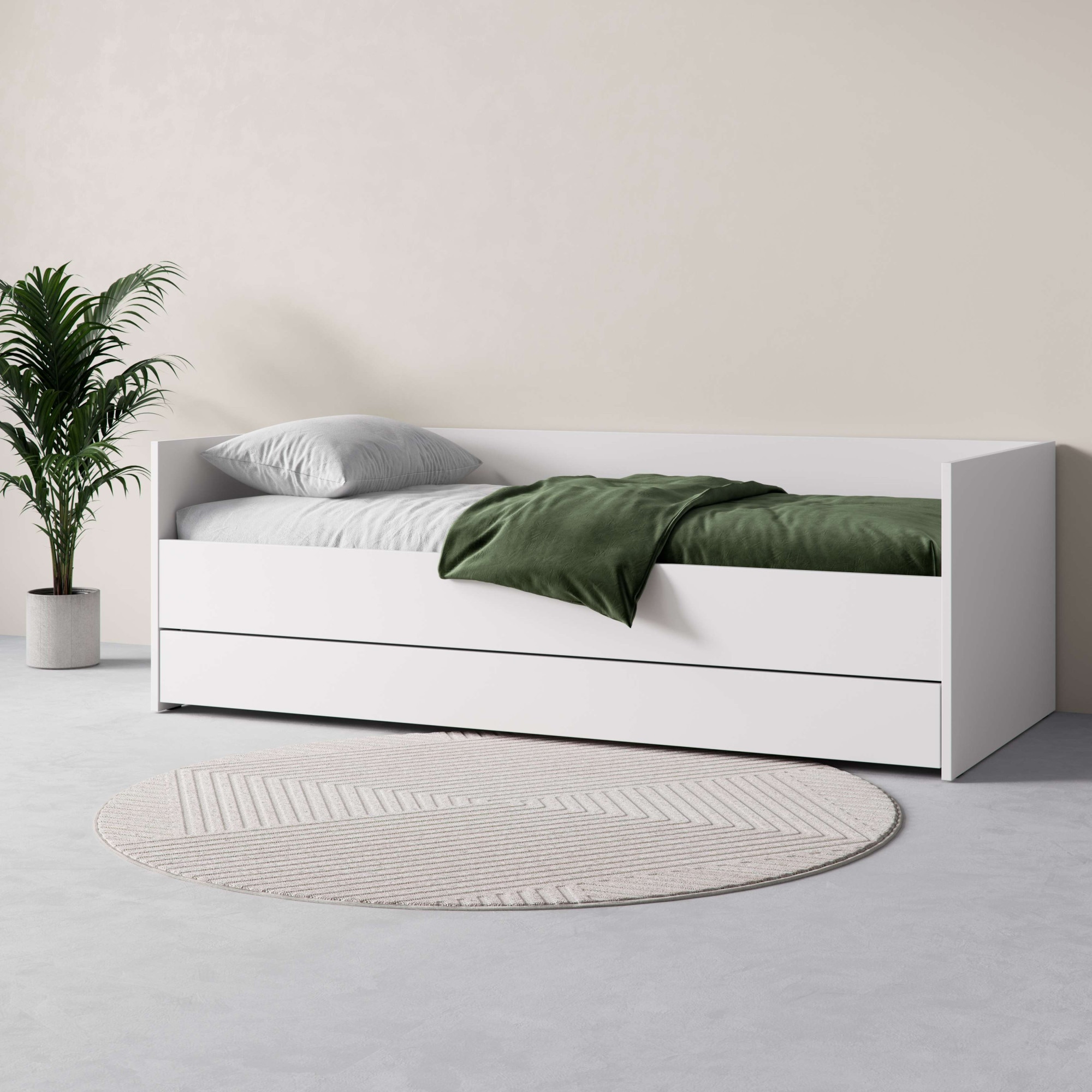 VOX Bett "SIMPLE Bettgestell mit Bettkasten und Zusatzbett, B/T/H: 95/205/6 günstig online kaufen