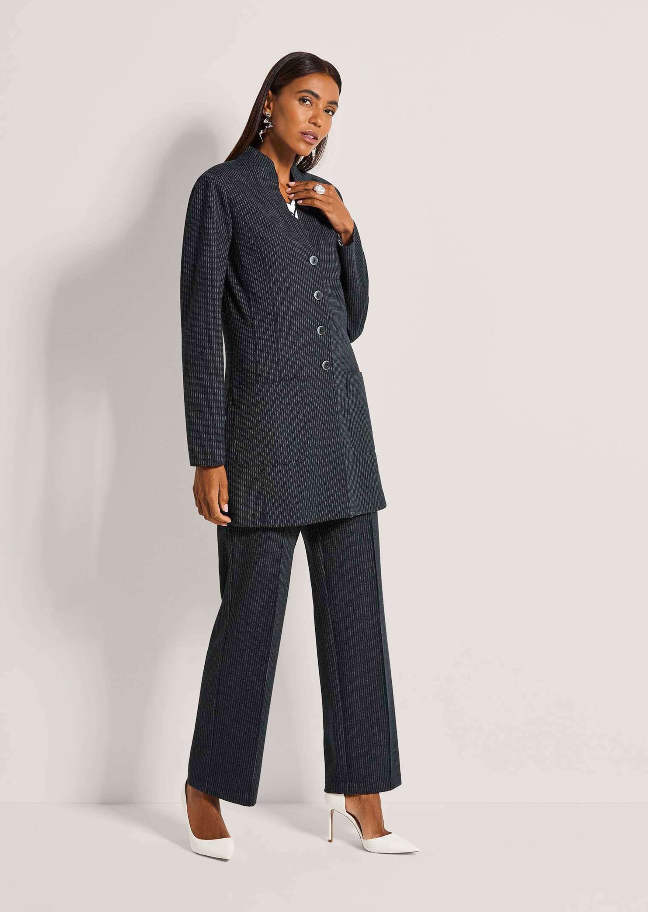 MADELEINE Longblazer "Gehrock Eleganter Einreiher mit Nadelstreifen" Nadels günstig online kaufen