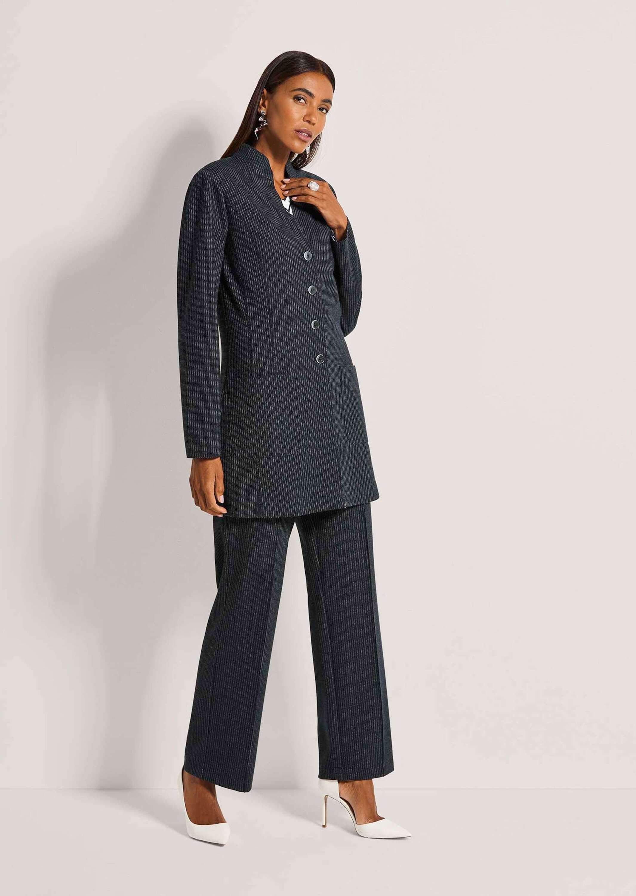 MADELEINE Longblazer "Gehrock Eleganter Einreiher mit Nadelstreifen" günstig online kaufen