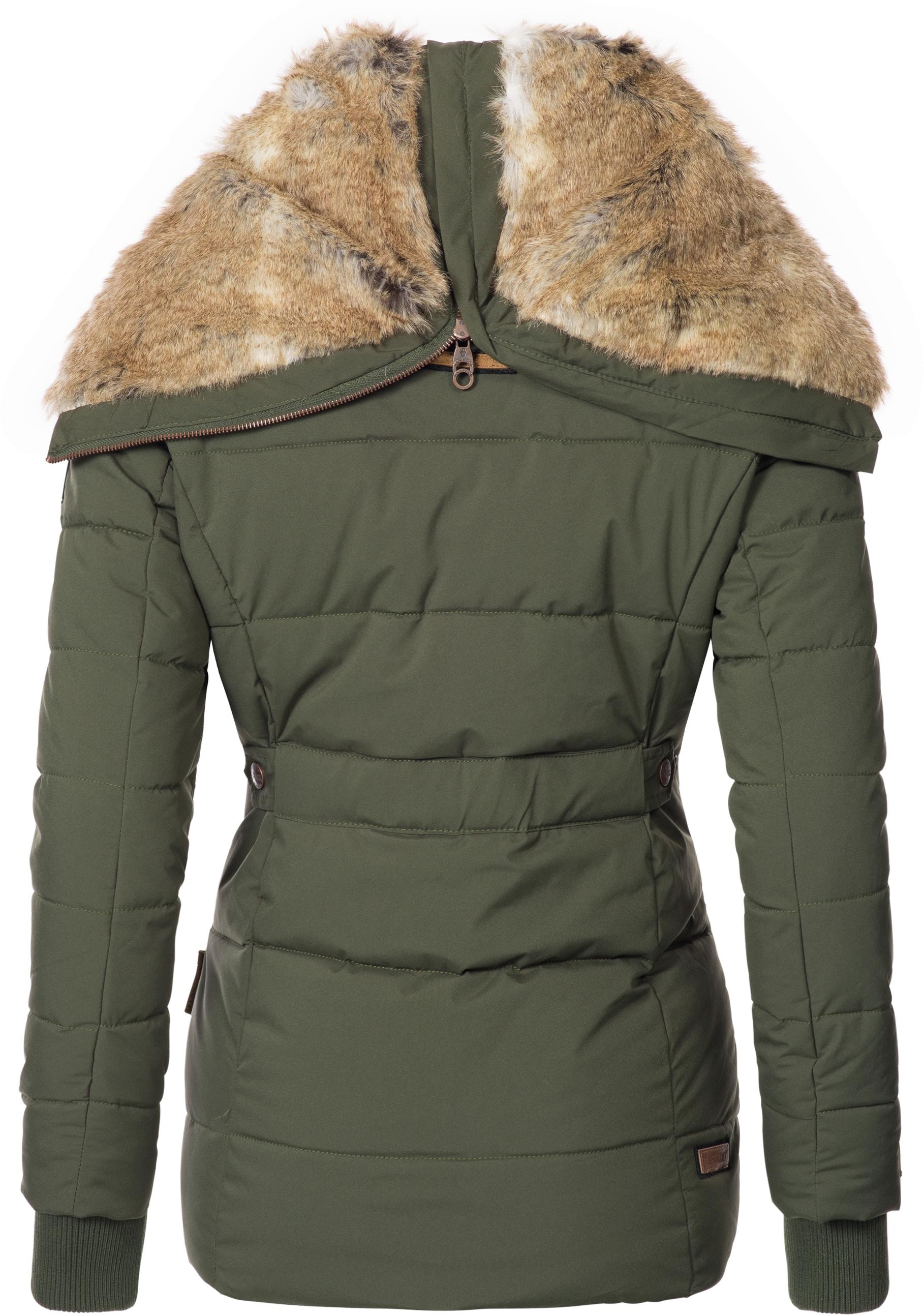 Marikoo Winterjacke »Nekoo«, mit Kapuze, stylische Damen Steppjacke mit großer Kapuze