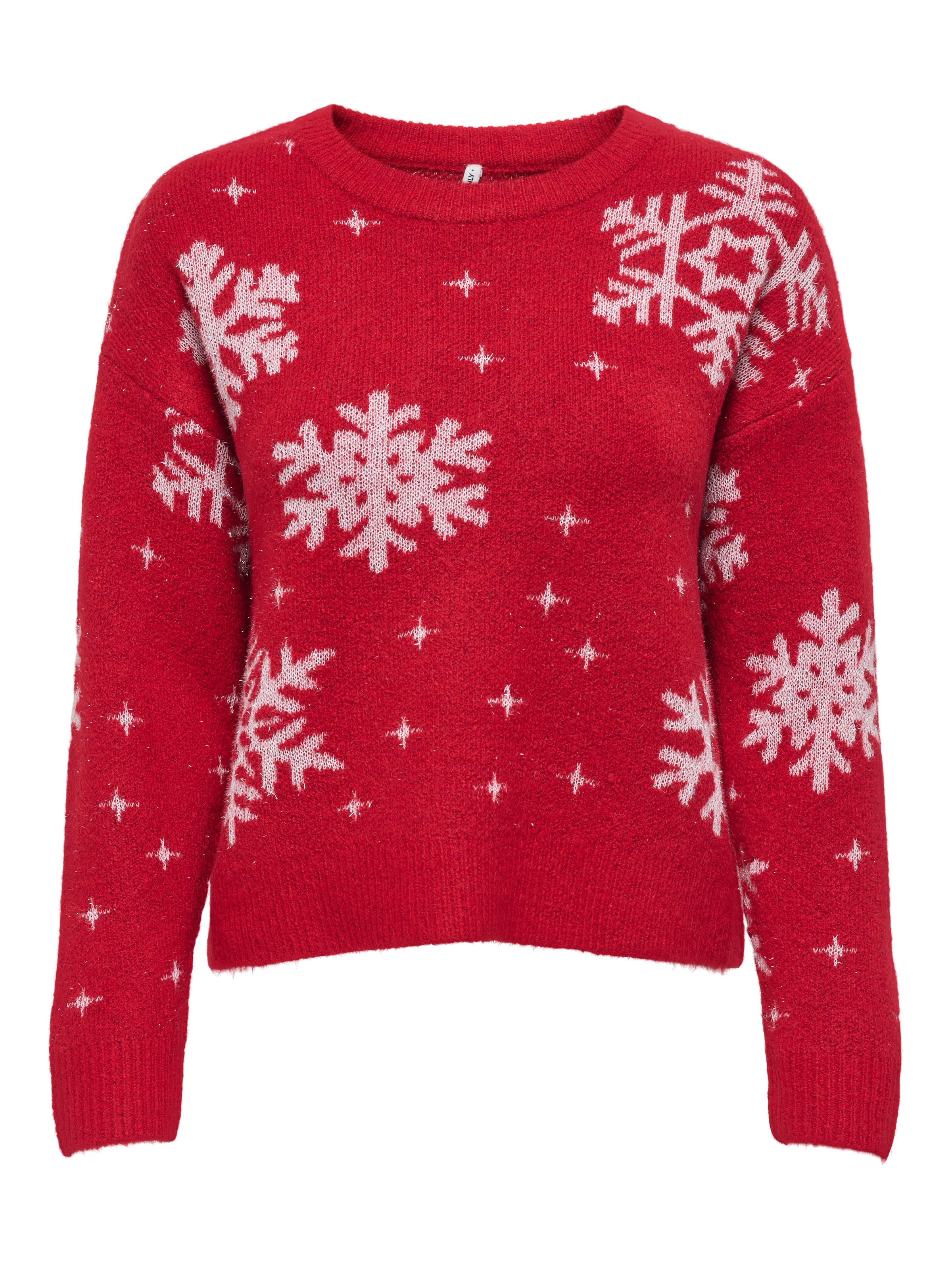 ONLY Weihnachtspullover »ONLXMAS ROLFA LS ONECK SNOWFLAKES KNT«