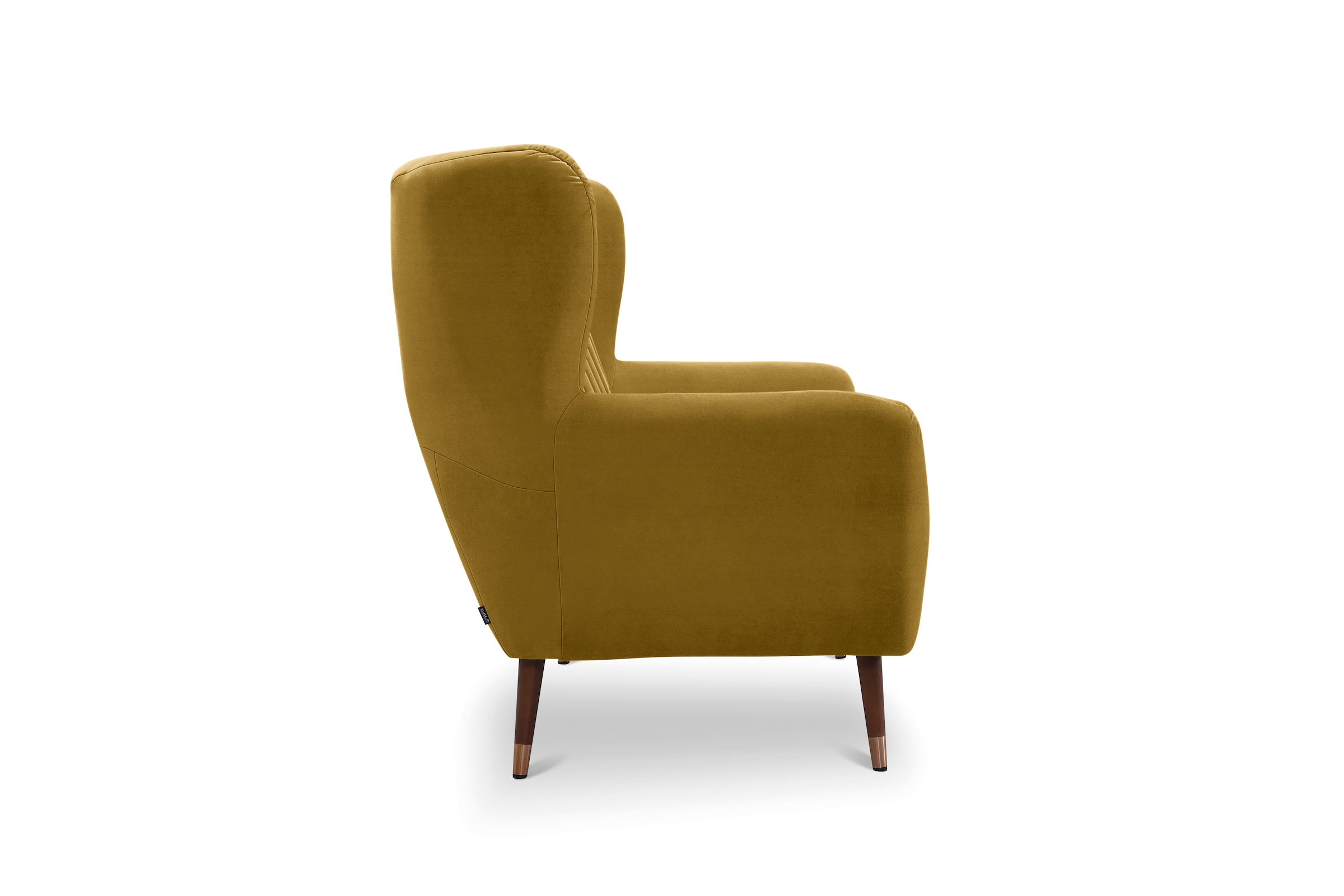 exxpo - sofa fashion 3-Sitzer »Polly, bequem mit hoher Rückenlehne, hohe Füße, Ohrensesselcouch«, Küchensofa, mit hochwertigen Bezügen