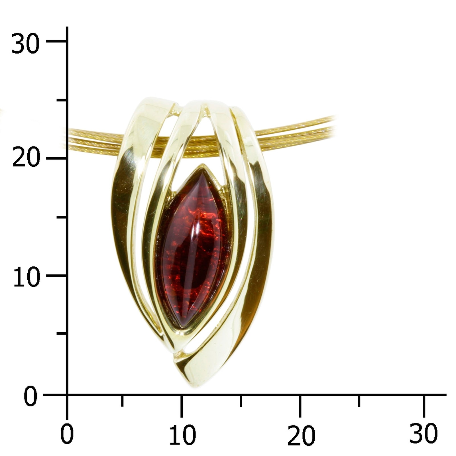 OSTSEE-SCHMUCK Kette mit Anhänger »Ostsee-Schmuck Halsreif mit Anhänger Gleiter-Rana«, (2 tlg.)