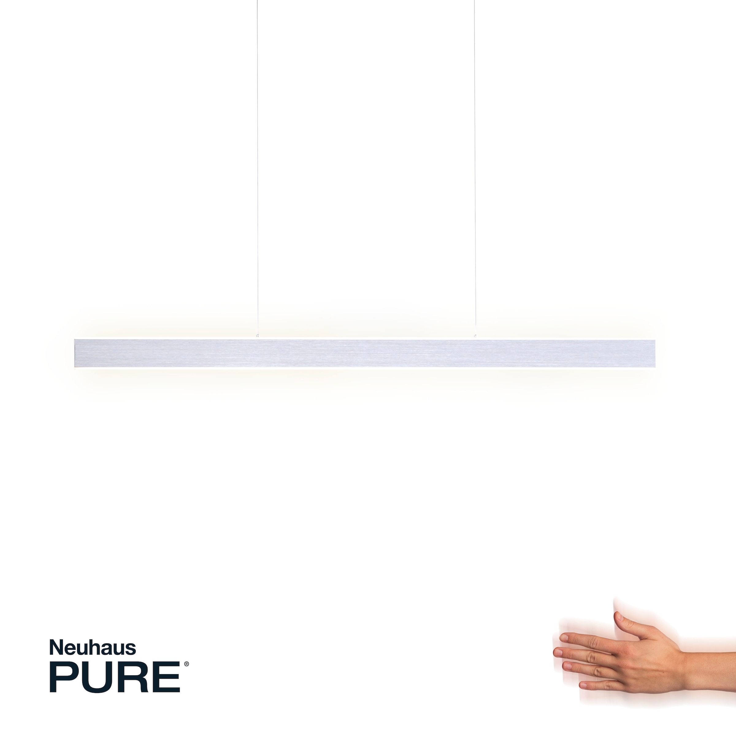 Neuhaus PURE LED Pendelleuchte »PURE Lume« LED-Board 1 Stk. warmweiß - kaltweiß Dimmbar über Sensordimmer, 3-Stufen CCT, ausziehbar