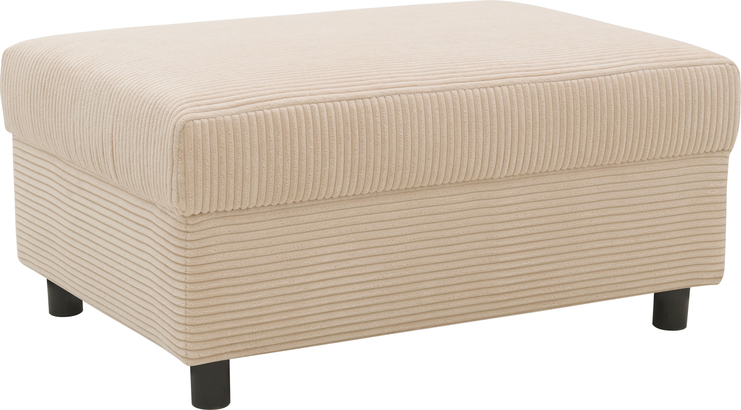 INOSIGN Polsterhocker »Turah 2 in Cord oder wasserabweisender Microfaser,«, moderner Polsterhocker, passend zum Ecksofa, B/T/H: 83/60/44 cm
