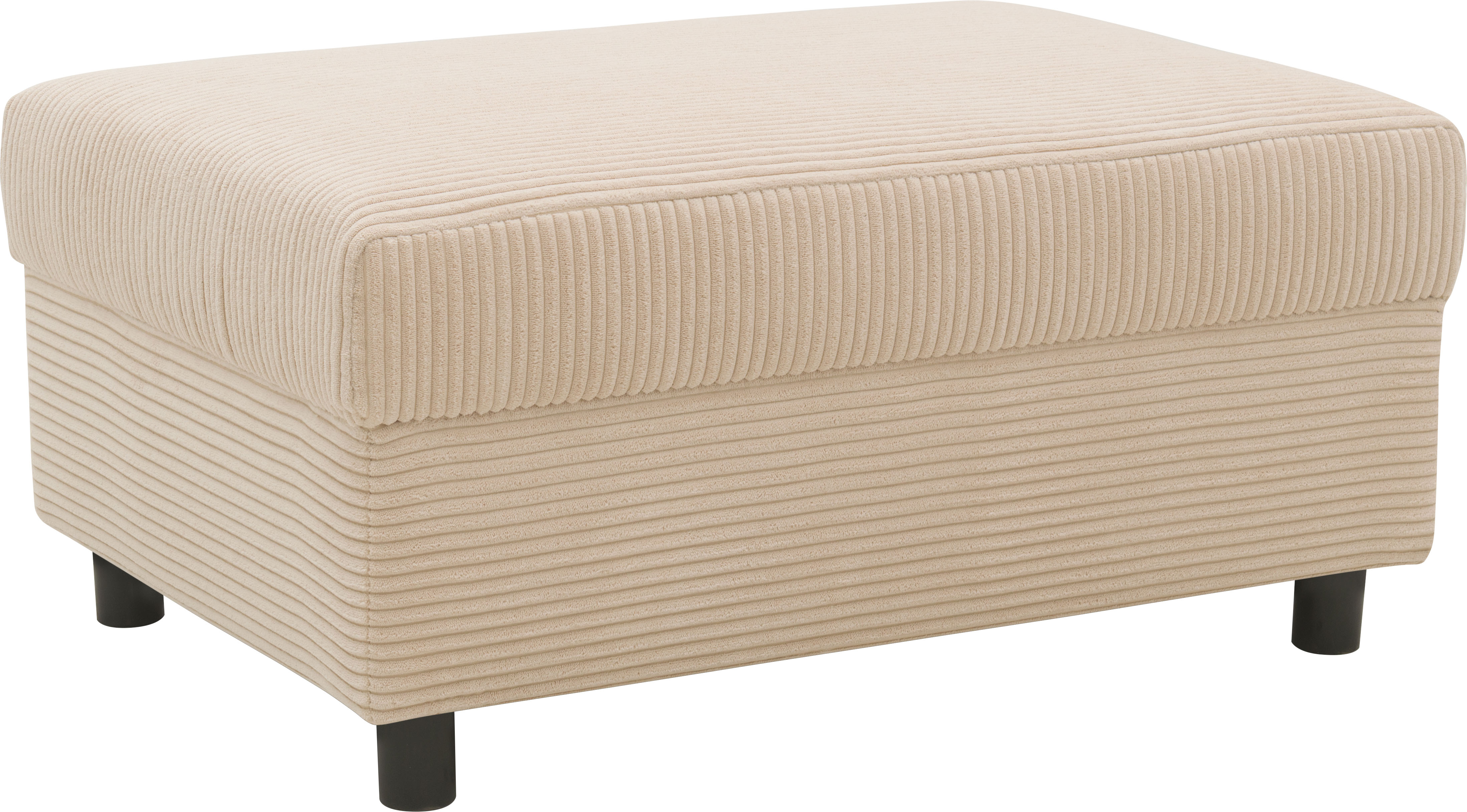 DOMO collection Polsterhocker "Turah 2 in Cord oder Luxus-Microfaser" moderner Polsterhocker, passend zum Ecksofa, B/T/H: 83/60/44 cm