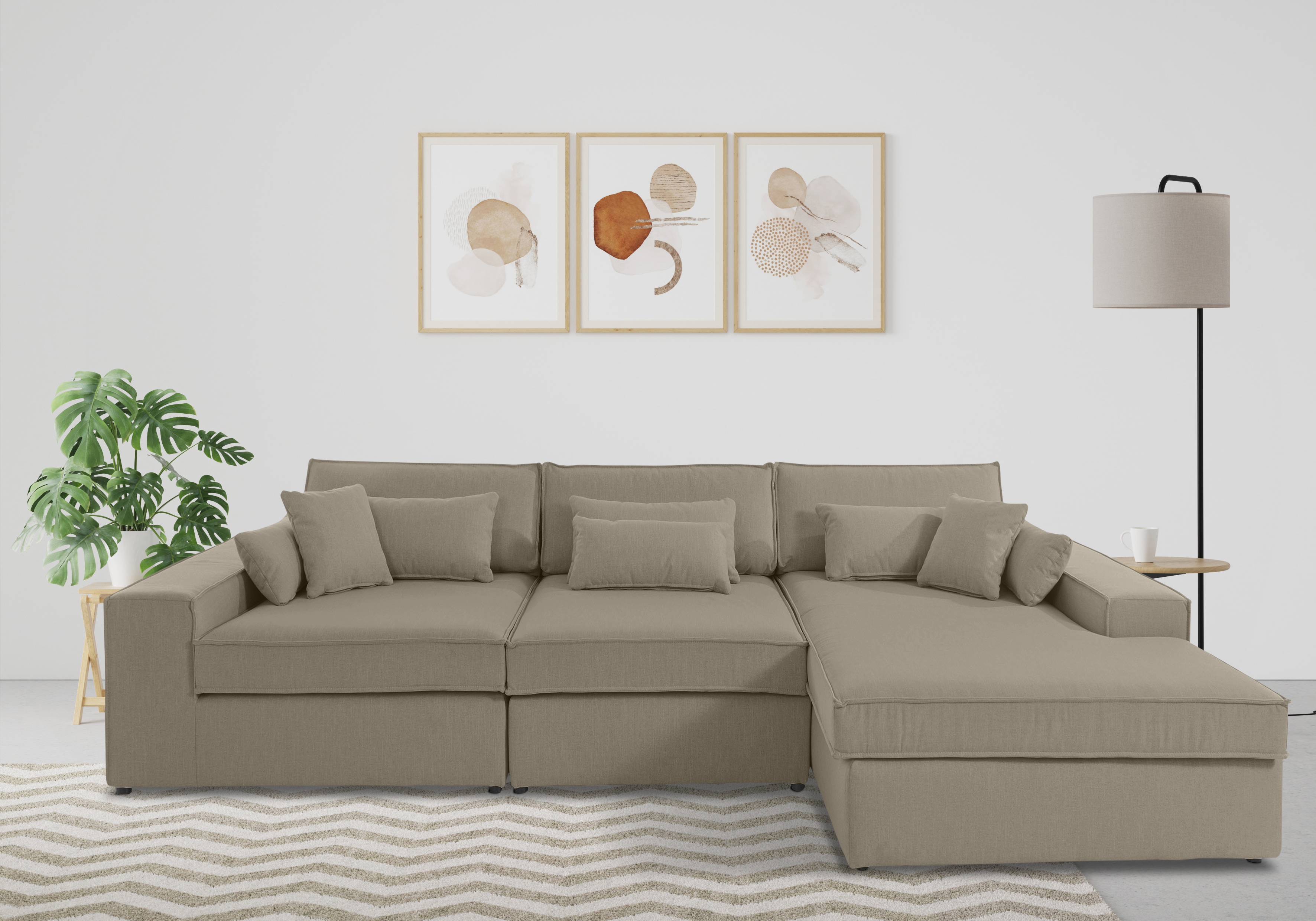 OTTO home Ecksofa "Enid L-Form" 3 Teile, bestehend aus Modulen, in vielen Bezügen, auch in Breitcord