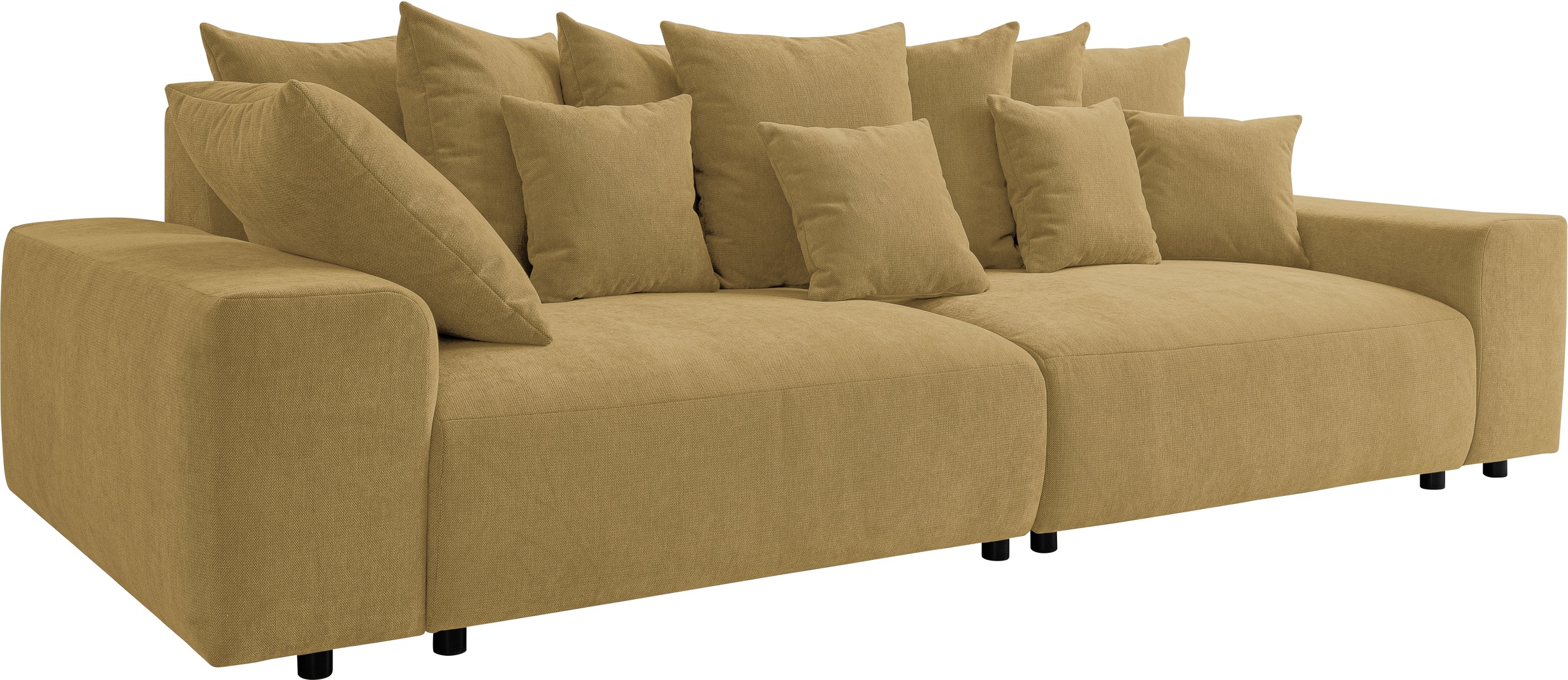 WERK2 Big-Sofa »Maxi B, Breite 290 cm«, Maximaler Kuschelkomfort: XXL-Sofa mit 78 cm Sitztiefe & 12 Kissen