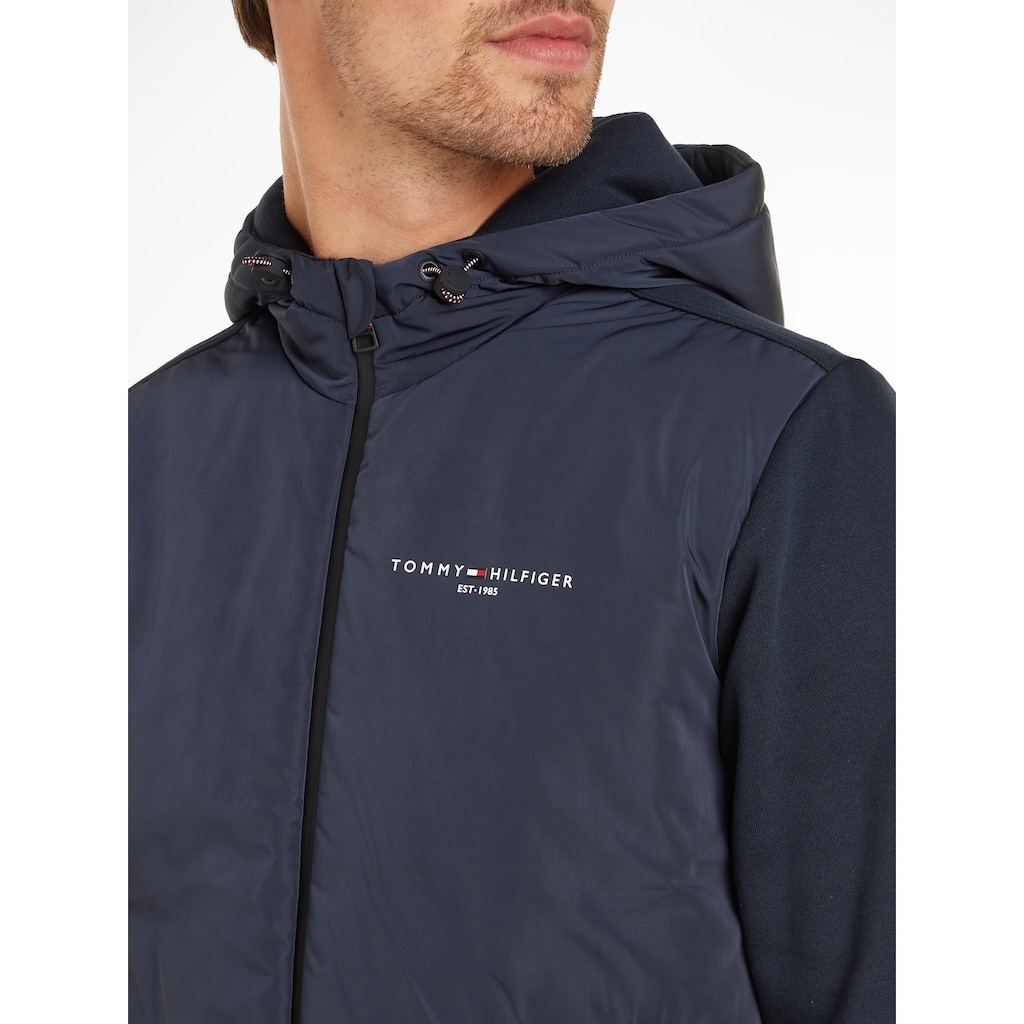 Tommy Hilfiger Kapuzensweatshirt »MIX MEDIA HOODED ZIP THRU«